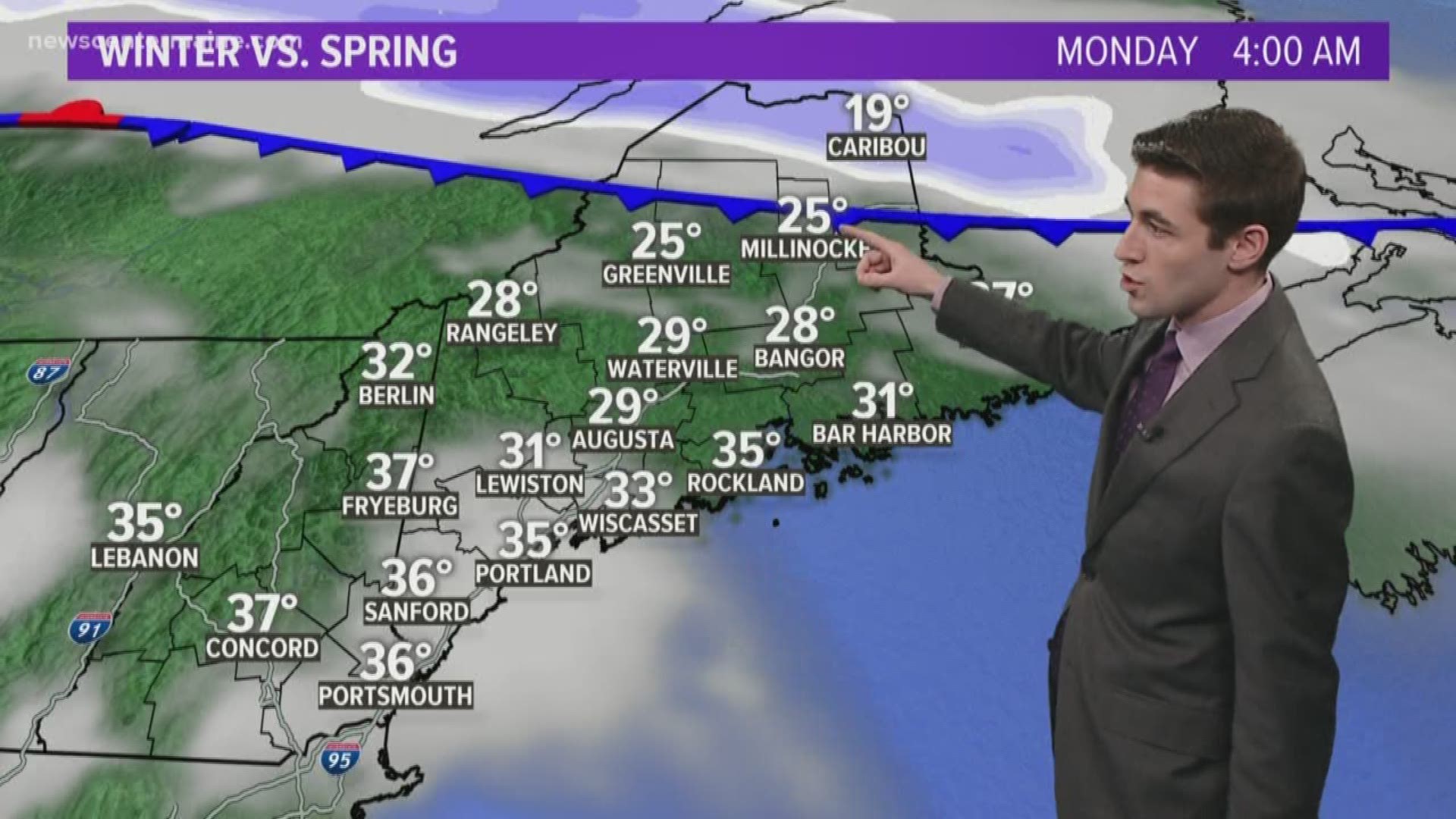 NEWS CENTER Maine Weather Video Forecast Updated Sunday, March 8th, 6:45pm