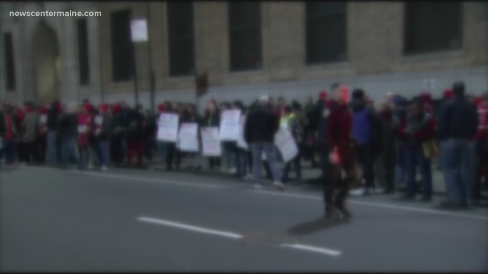 A bill to allow some public workers to strike is advancing in Maine's government.