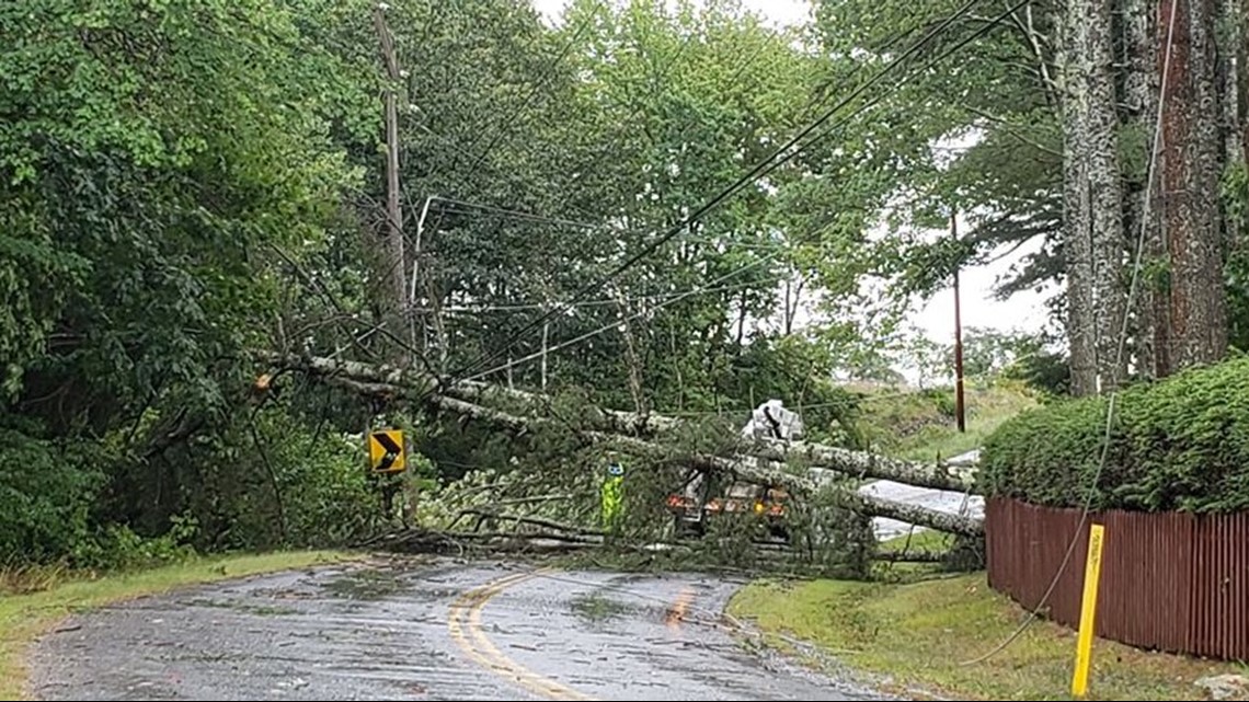 Severe Thunderstorm Sweeps Through Maine Causing Outages And Damage 