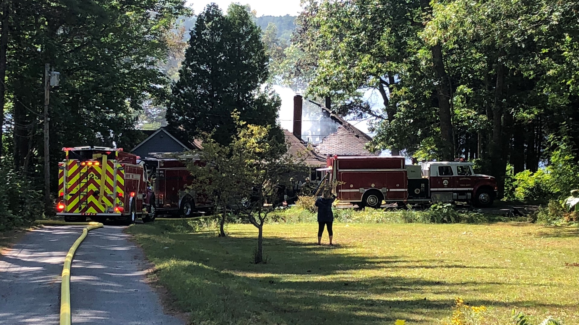 Fire destroys home in Eddington