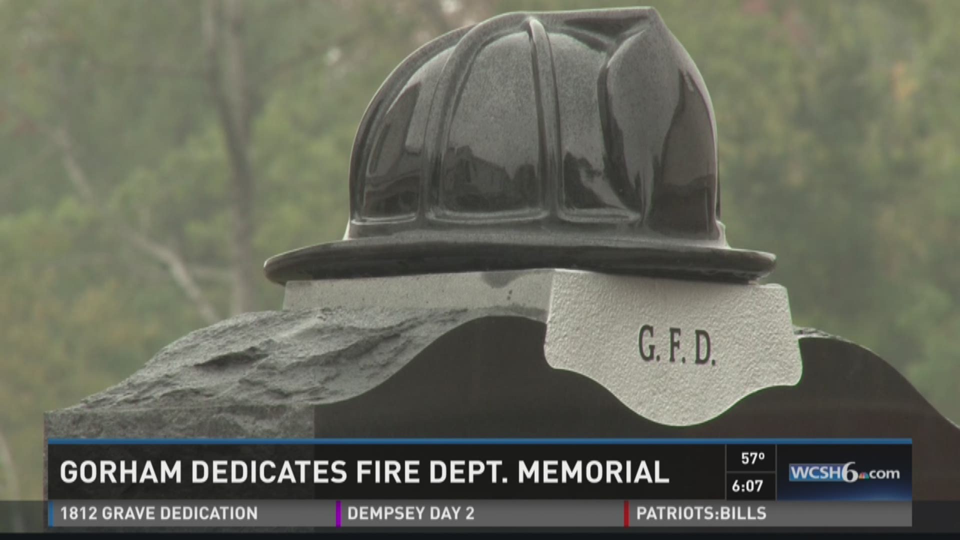 Gorham dedicates fire dept. memorial