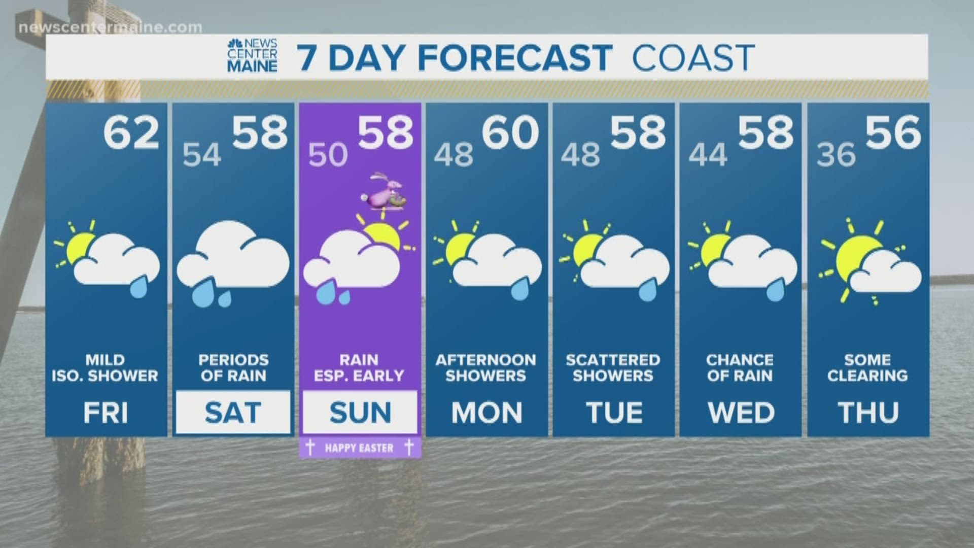 NEWS CENTER Maine Weather Video Forecast updated on Friday April 19 at 5am
