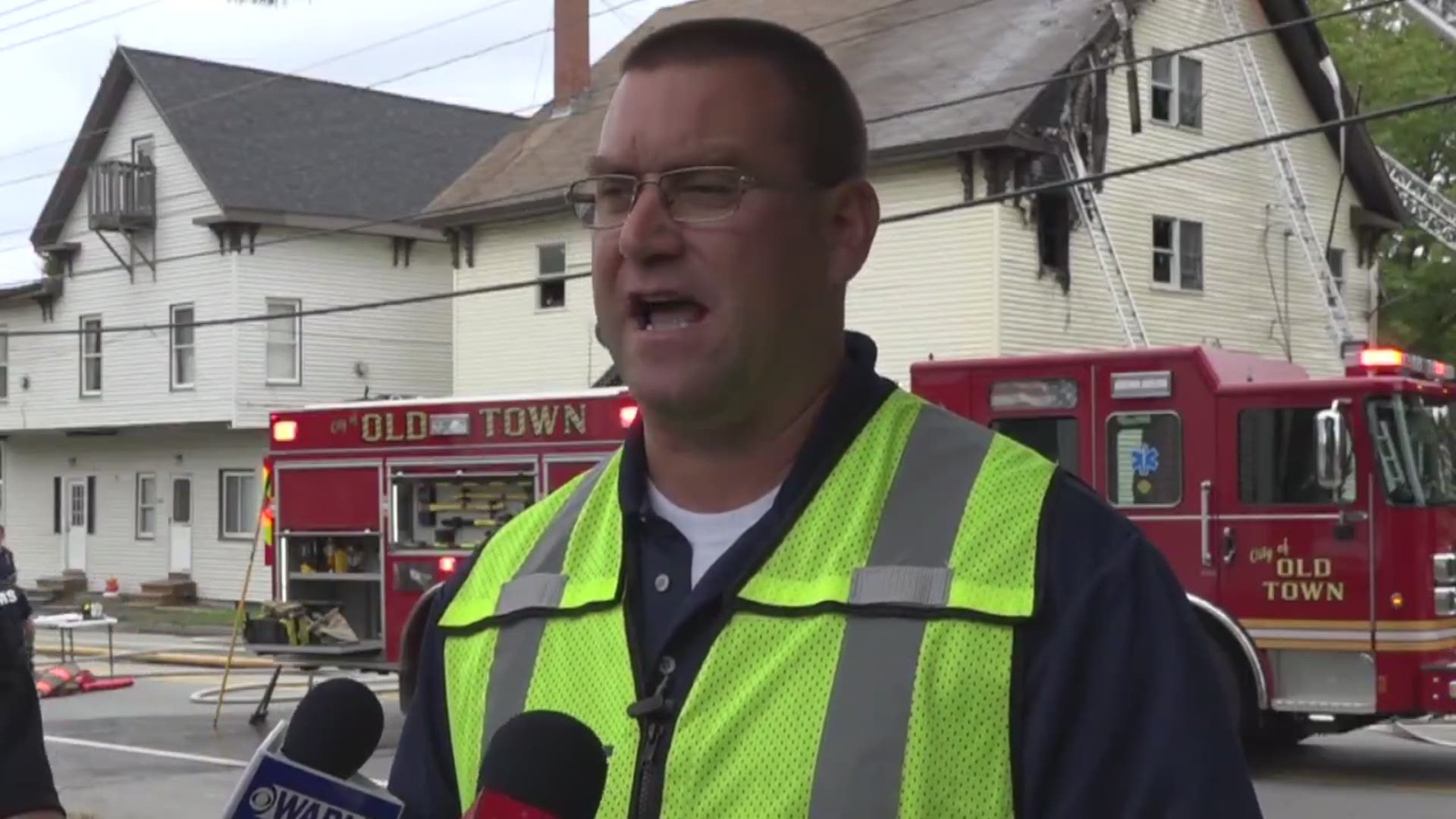 Scott Wilcox, Public Safety Director for Old Town says no one was injured in the apartment building fire in Old Town on Sept. 25.