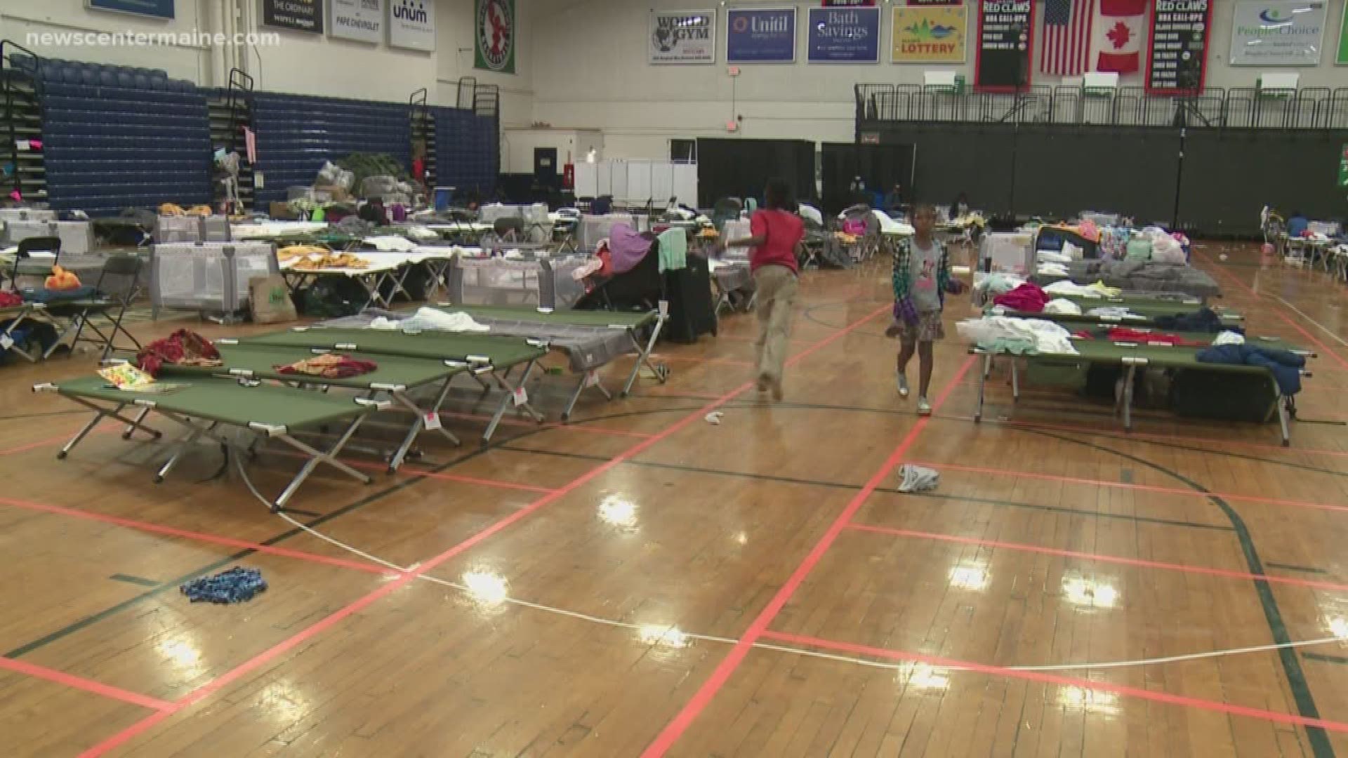 Asylum seekers still being housed at the Portland Expo.