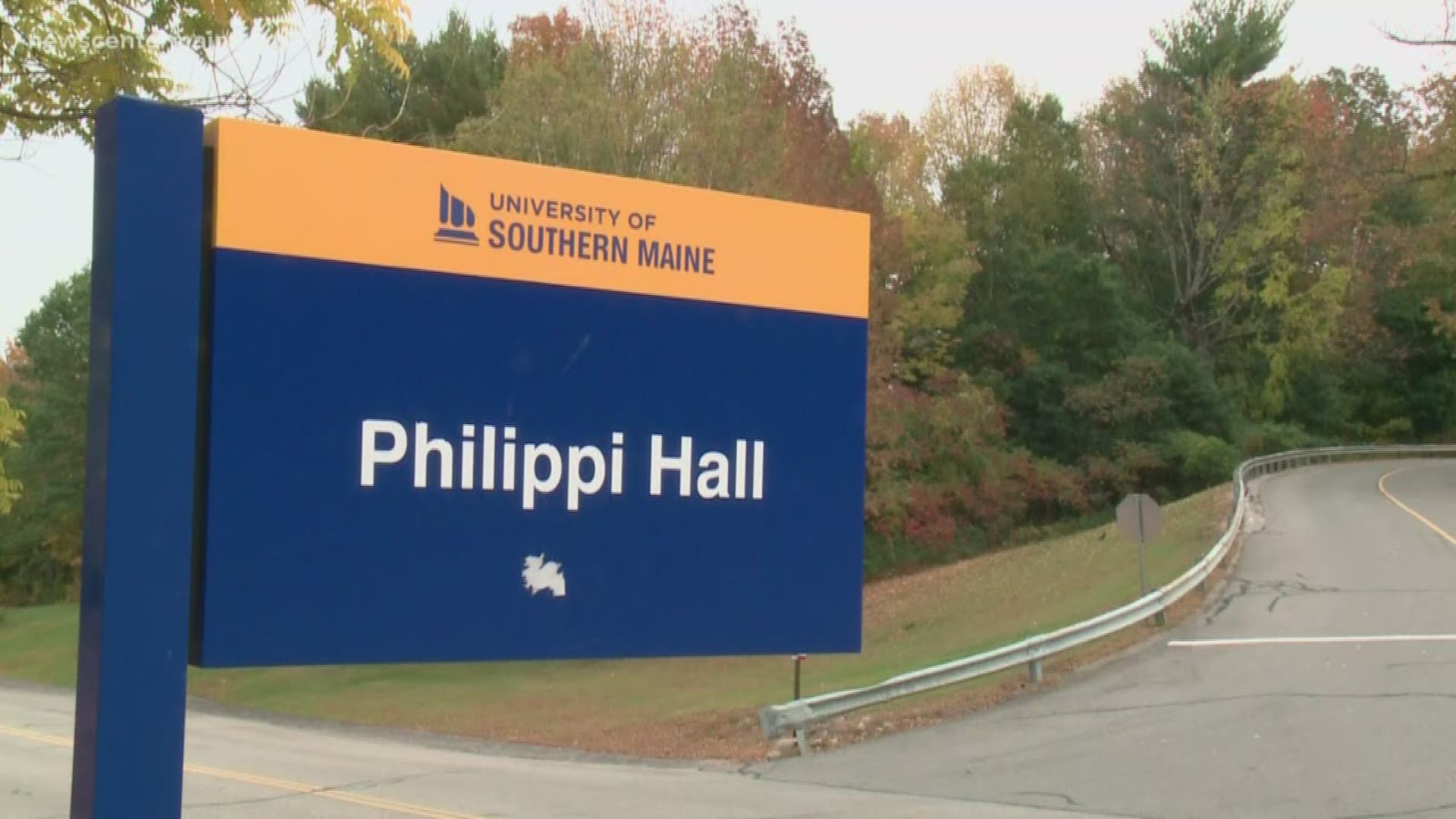 Police at the University of Southern Maine are searching for a man who reportedly exposed himself to two female students on the Gorham campus Thursday morning.
