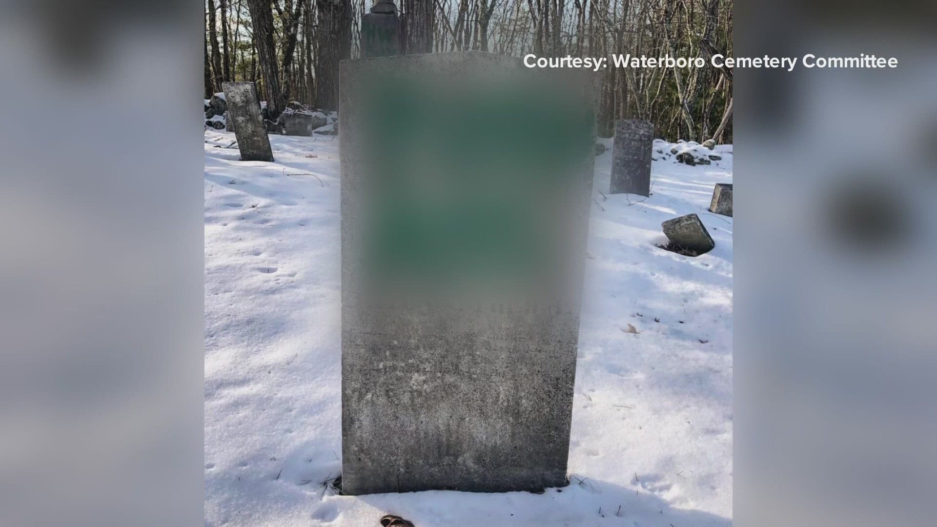 York county sheriff's office is asking for help finding whoever spray painted vulgar words and images on ten gravestones