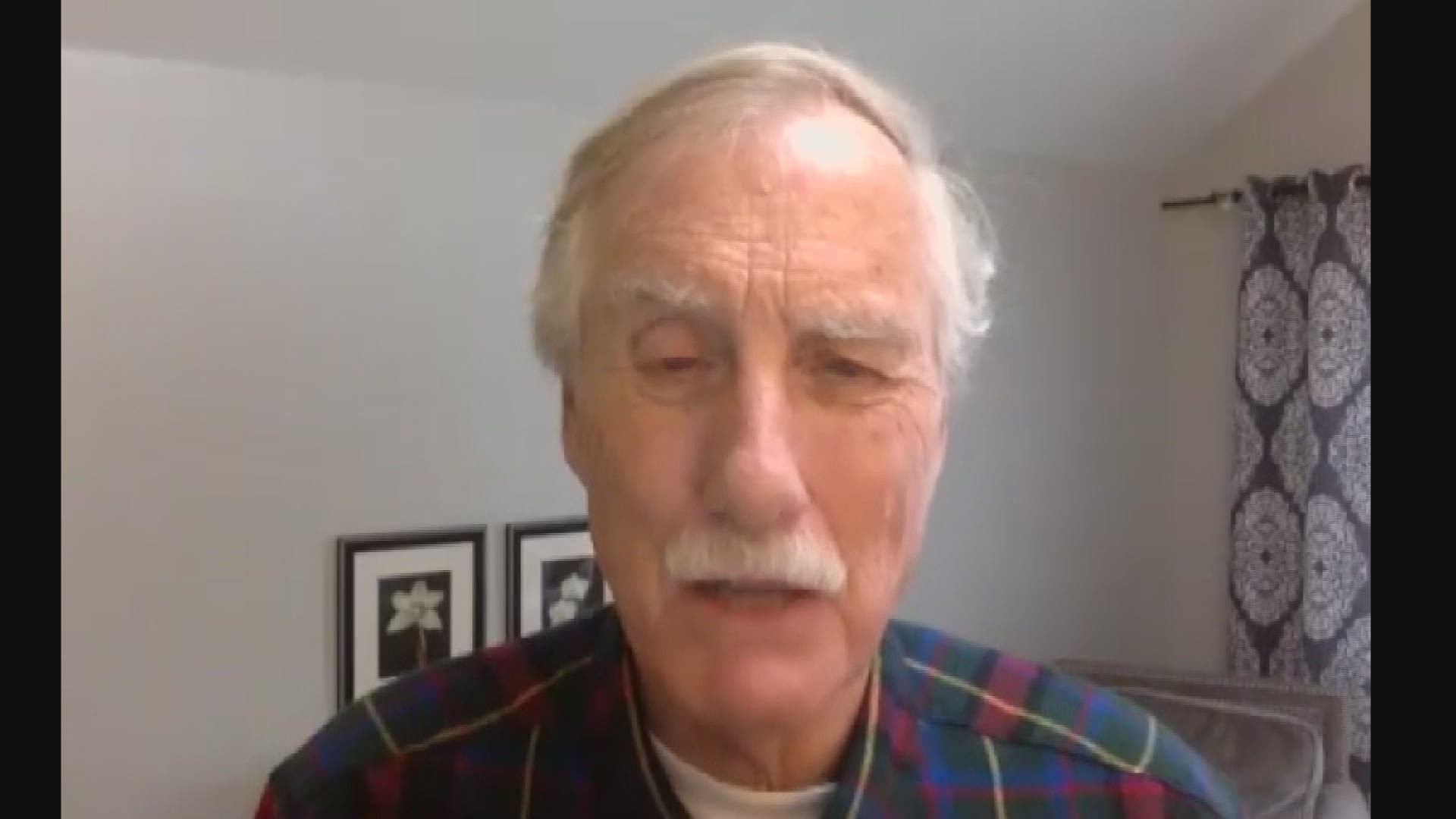 Maine Senator Angus King thinks the President Trump Administration played politics when it came to distributing coronavirus, COVID-19 PPEs