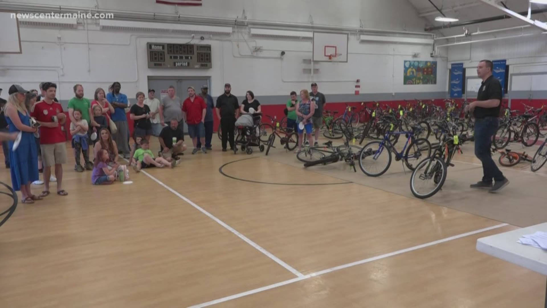 The Bangor Police Department held its annual bike auction.