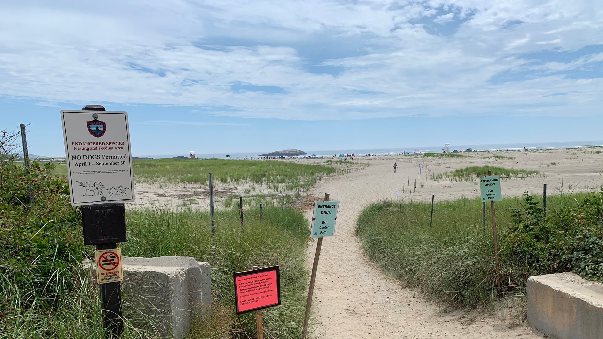 Popham Beach and Fort Popham closed to 'water activities