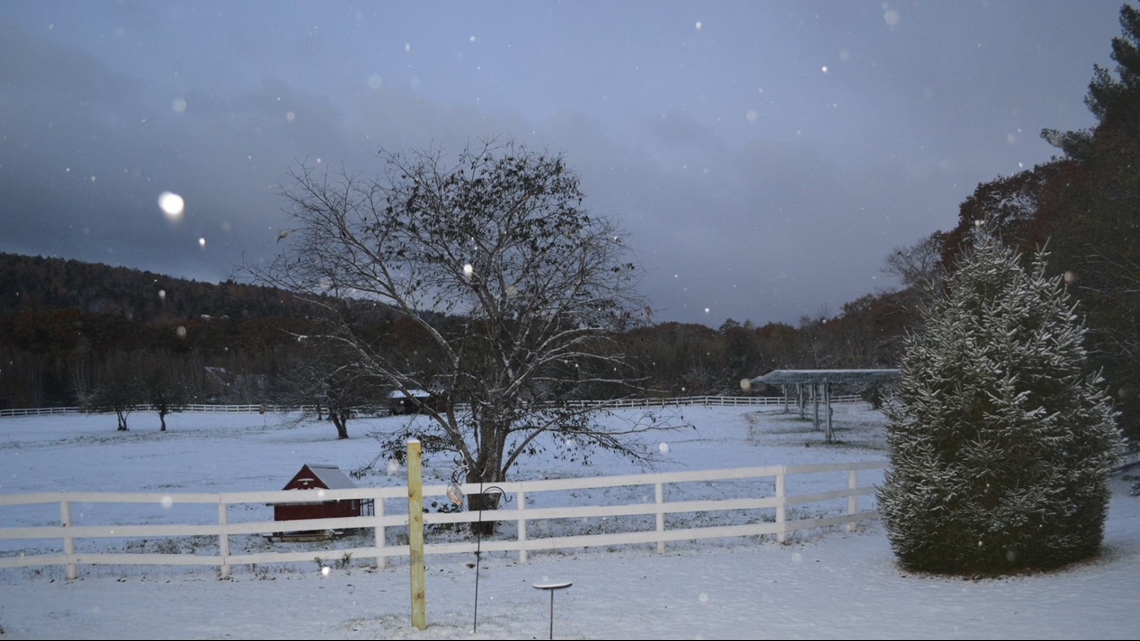 Maine's first snowfall of autumn 2018