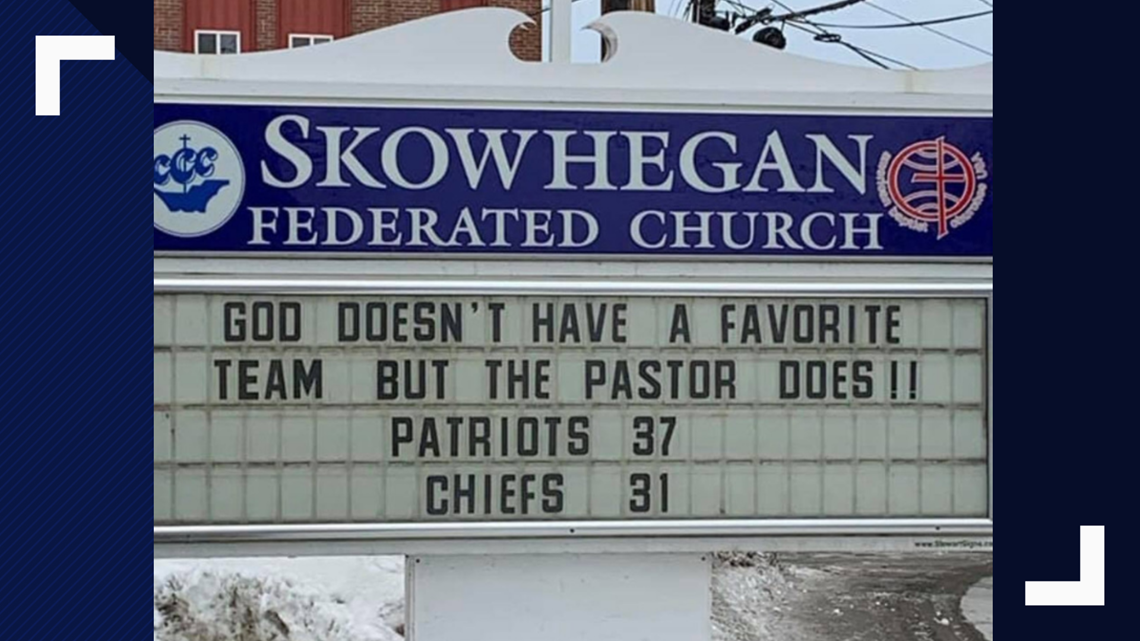 Maine Pastor predicts Patriots win perfectly in church 