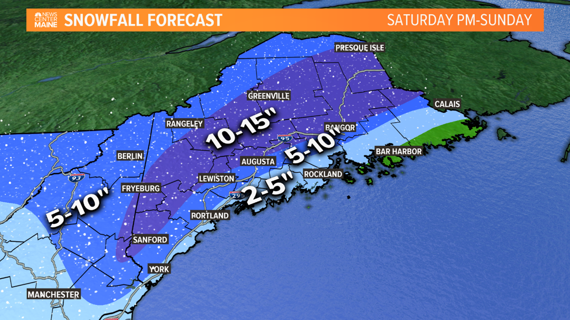 Our First Big Snowstorm Expected This Weekend In Maine ...