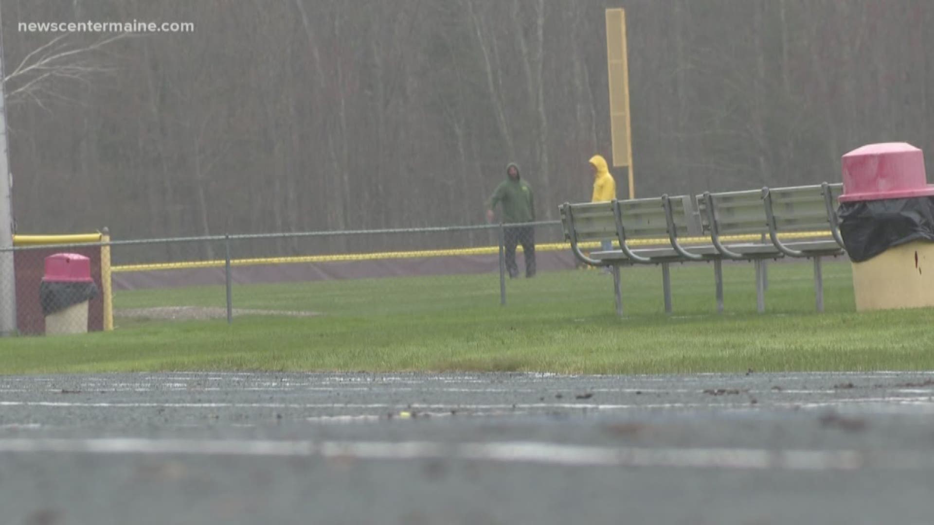 Excessive rain this spring is affecting high school sports fields -- and families' schedules.
