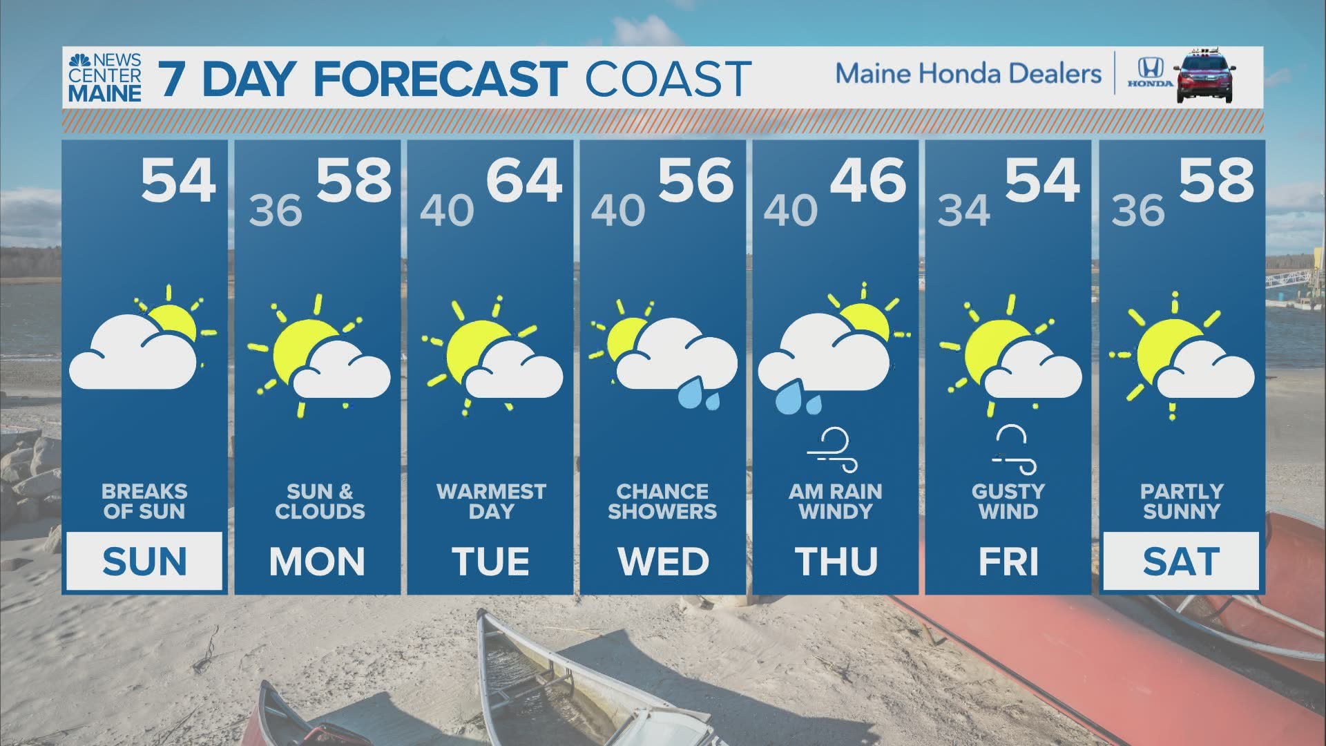 NEWS CENTER Maine Weather Video Forecast Updated 8:00am Sunday, April 18th