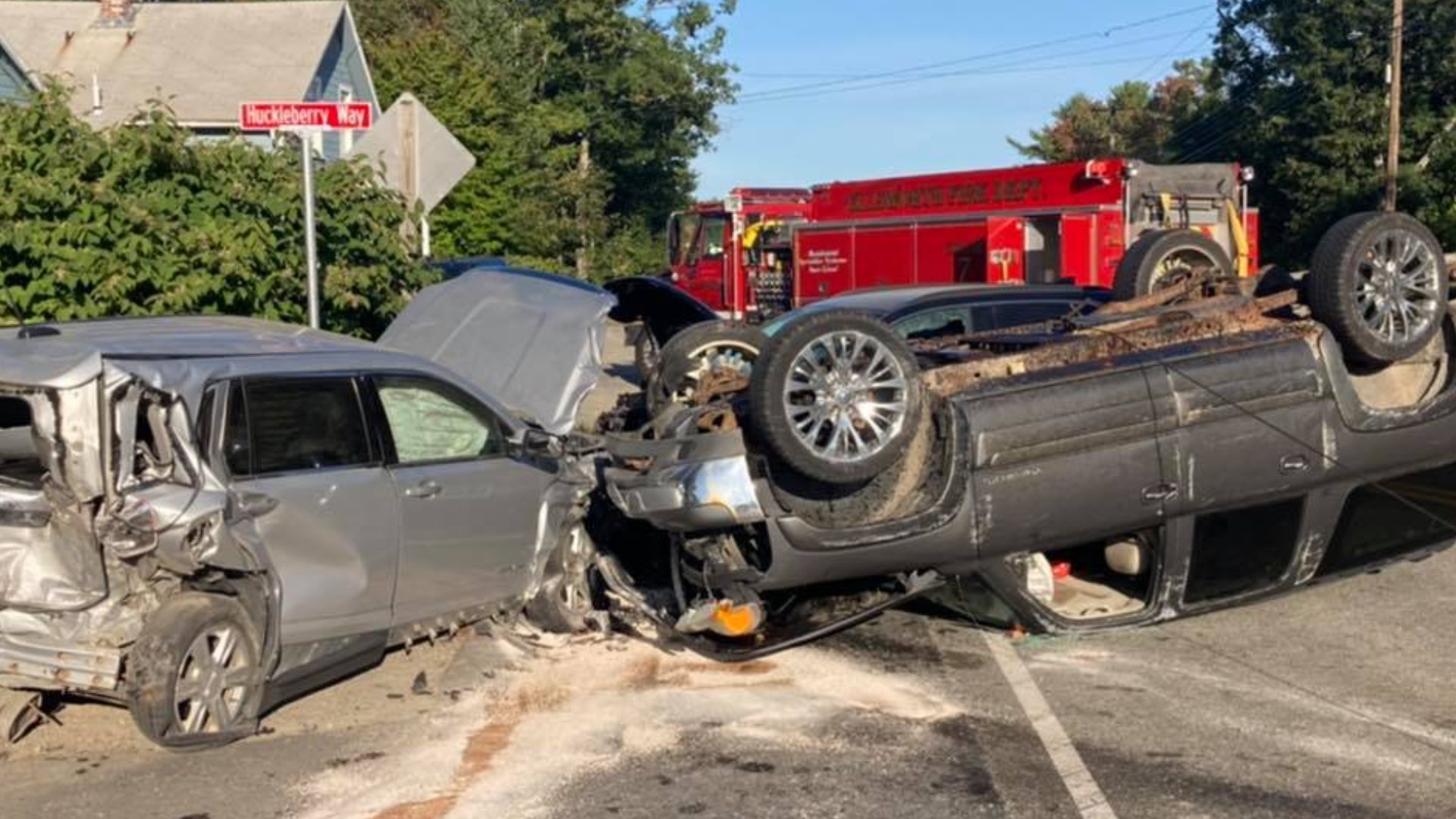 2car crash on Bangor Road in Ellsworth causes traffic delays