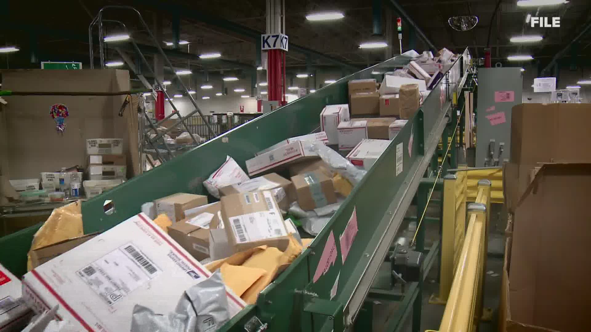 USPS says that it is feeling the affects of the pandemic this holiday season, with online orders higher than previous years, and reduced staffing due to Covid-19.