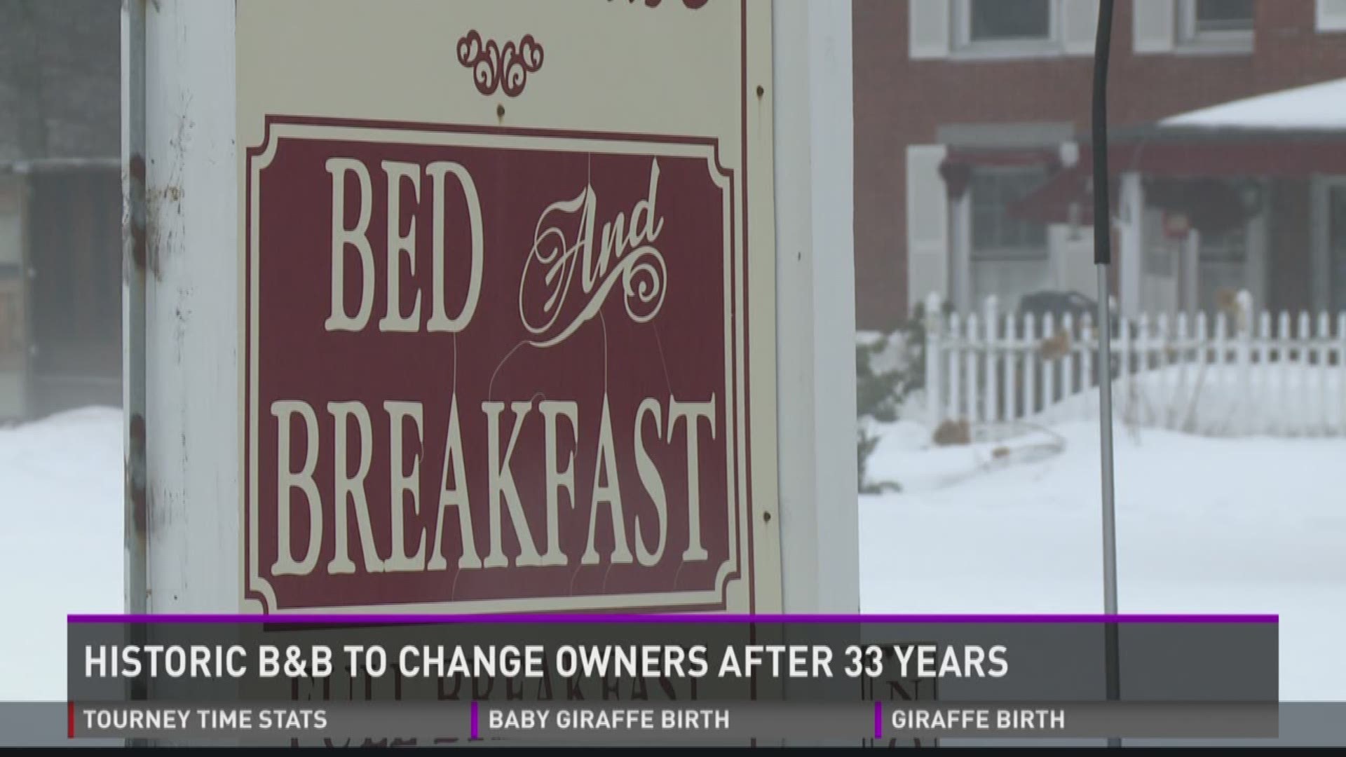 Historic B&B to change owners after 33 years