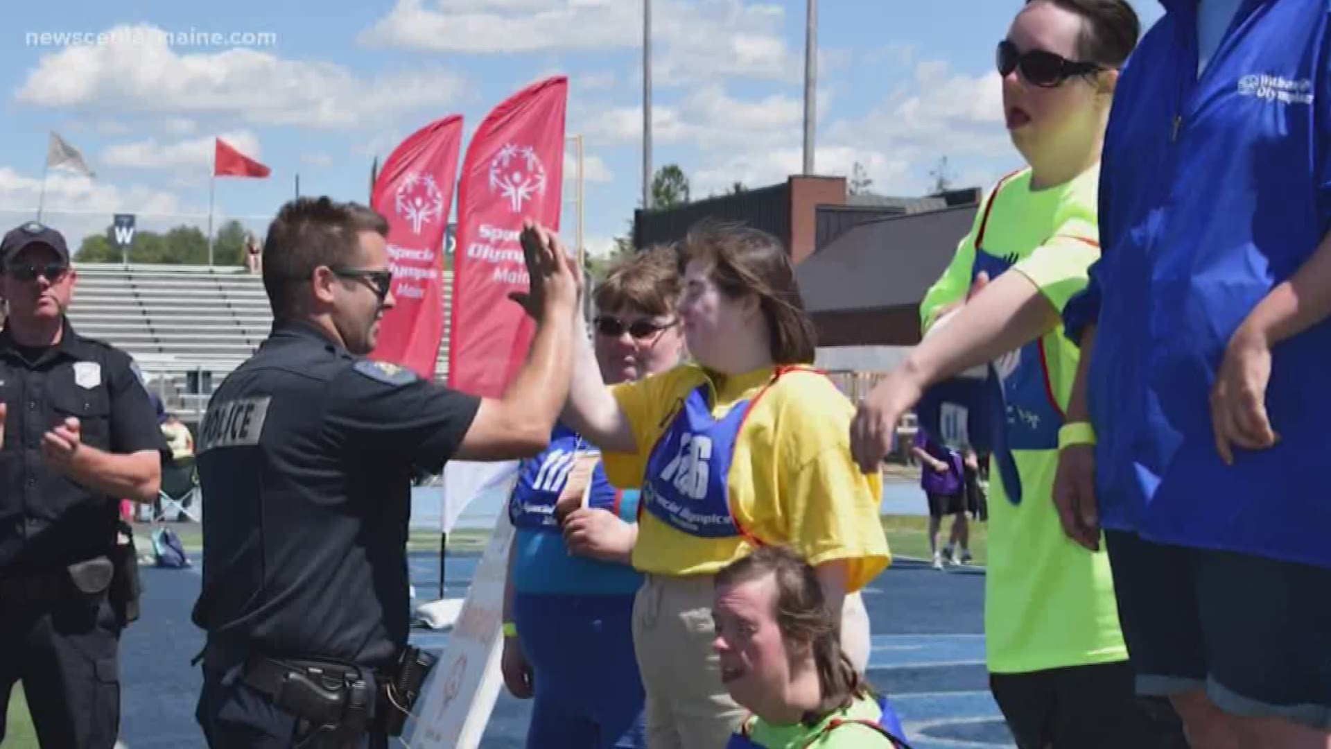 Special Olympics athletes are among the many people in the community mourning the death of Lewiston Police officer Nicholas Meserve.