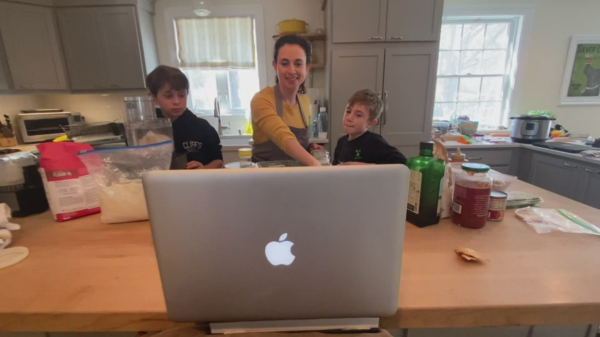 Amy Kayne and her two sons are hosting a kid-friendly cooking show on Facebook from their Portland home attracted viewers from the world.