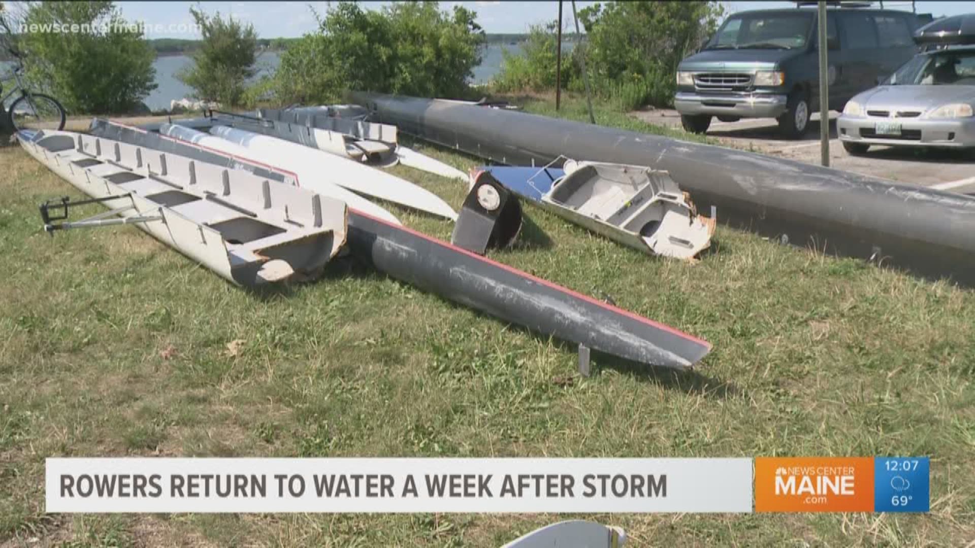 Rowers return to water a week after storm