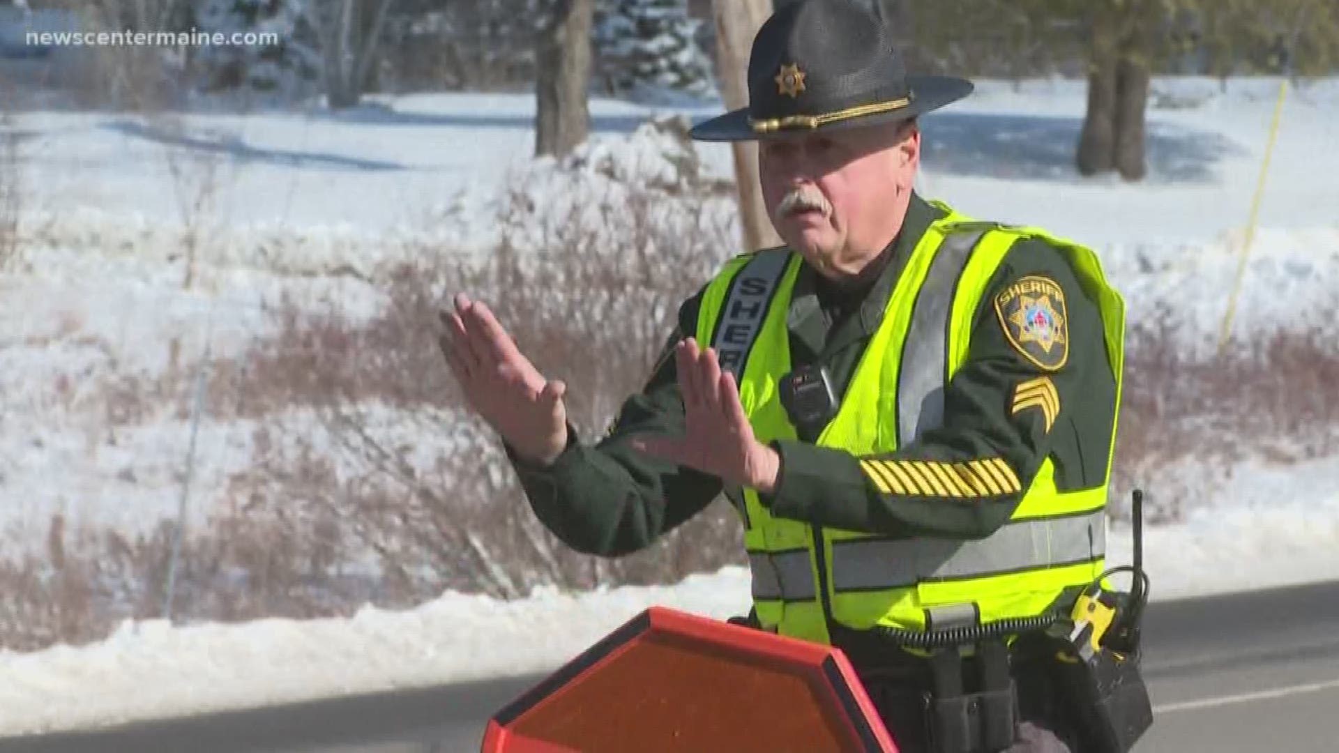 These are real dash cam videos from police officers -- put together as part of a social media campaign by Maine's Bureau of Highway Safety -- reminding drivers to follow the law... slow down or move over when you see flashing lights on the side of the road.