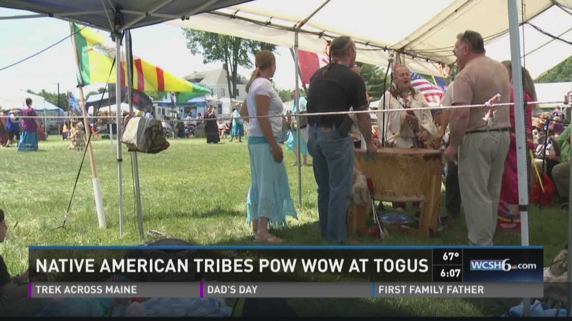 Native American tribes pow wow at Togus