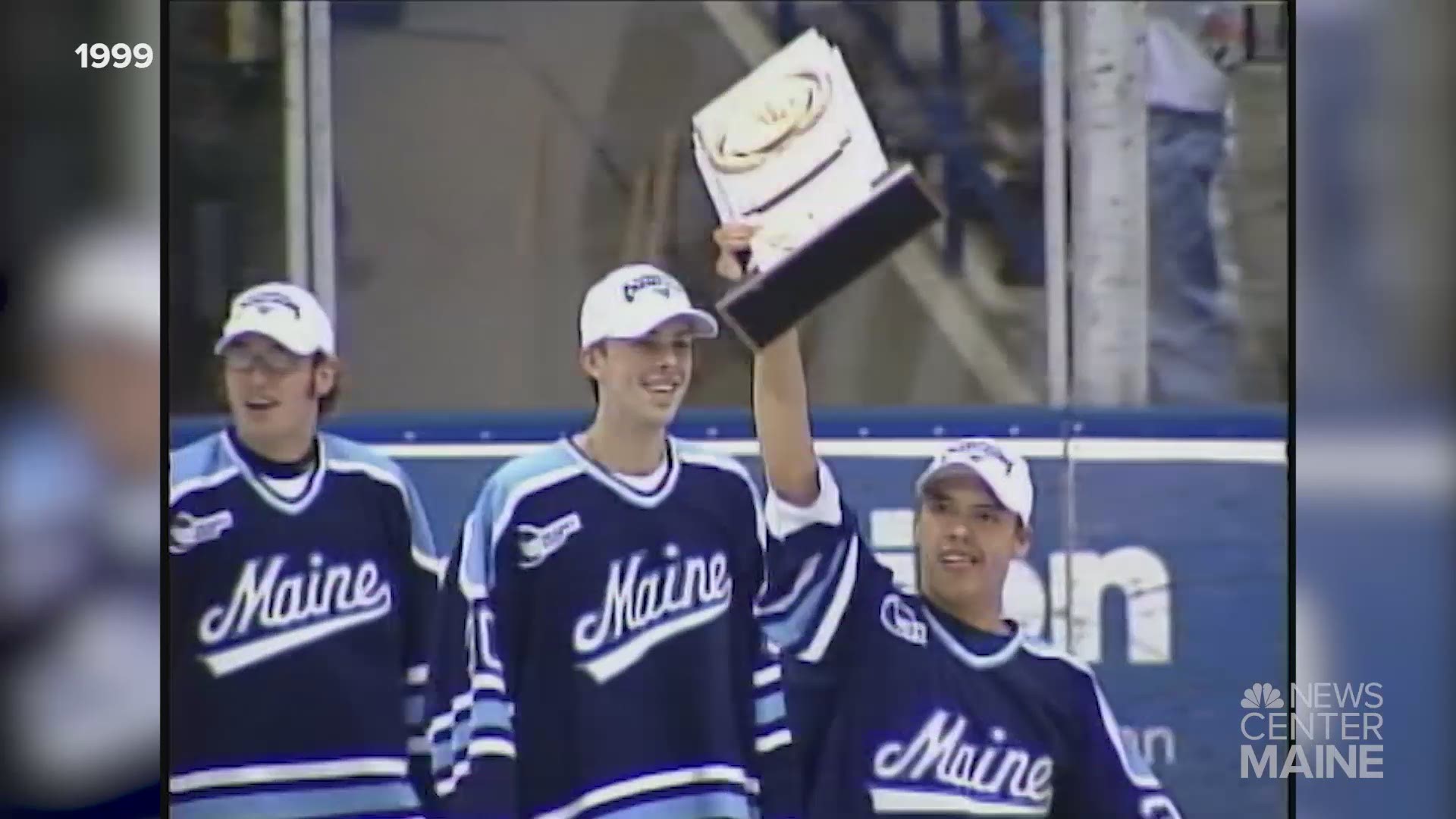 UMaine hockey team holds on-ice celebration - April 6, 1999
