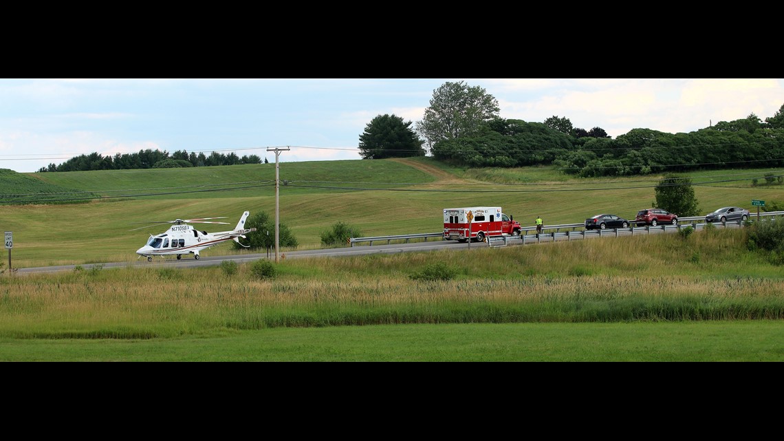 Images from Route 25 crash in Gorham