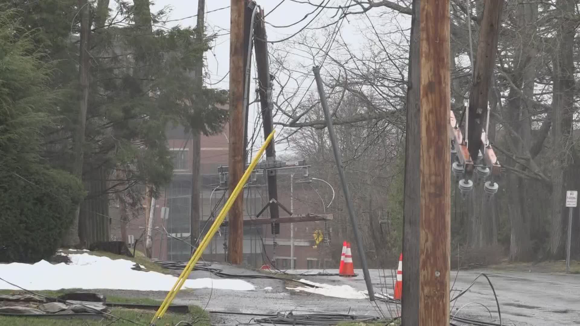 Wind storm couldn't come at a worst time for power companies amid coronavirus and snowstorm clean-up efforts
