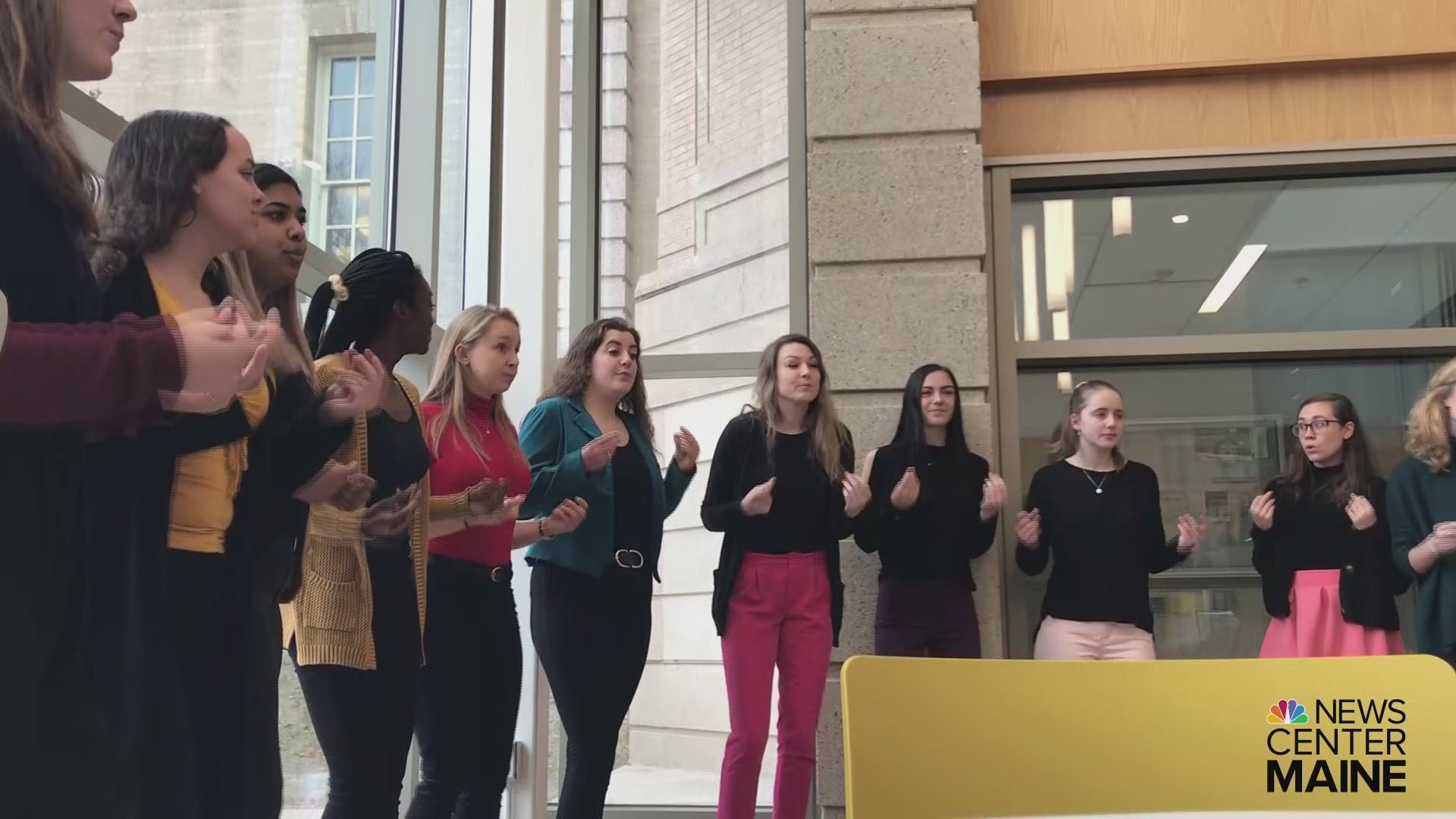 The White Stripes' "Seven Nation Army" gets an a cappella reboot by the group Renaissance in their kickoff performance for Bangor Humanities Day.