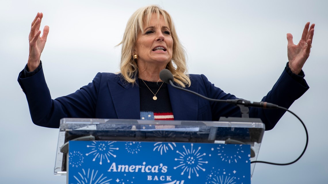 First Lady Dr. Jill Biden Returns To Maine Celebrating July 4th ...