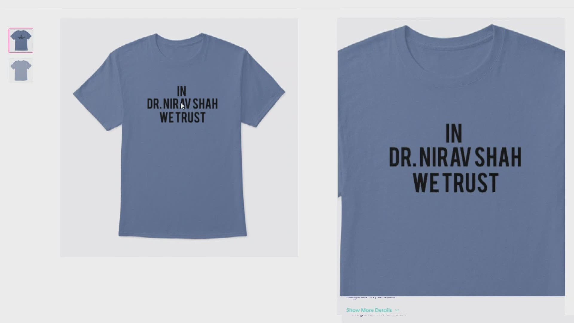 Westbrook woman makes Dr. Shah t-shirts, merchandise