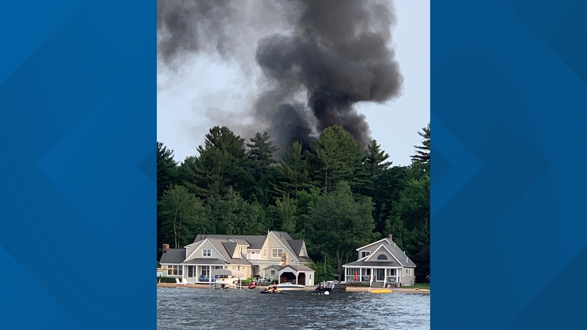 Fire in Standish closes part of Route 114