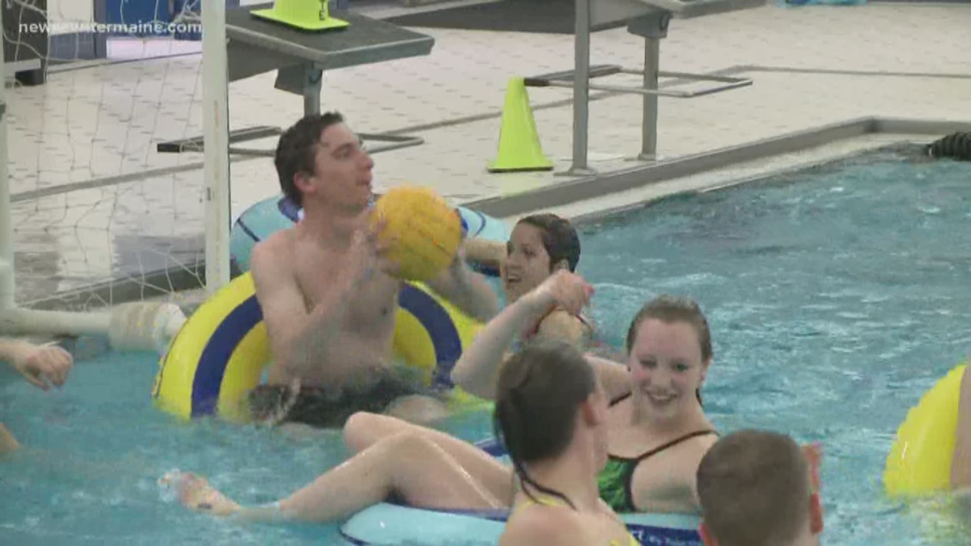 Casco Bay Sports hosts an inner tube water polo league, where you'll workout while having fun.