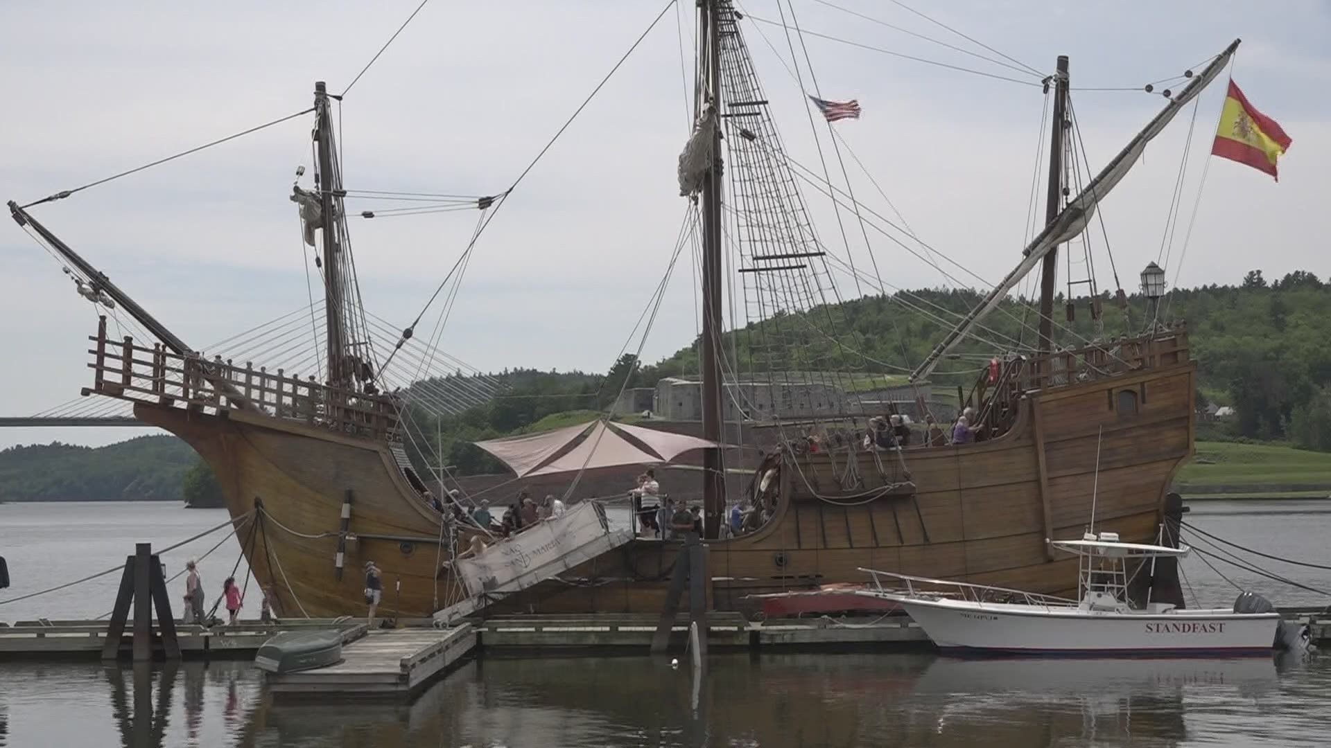 The boat was initially scheduled to leave the state a week from this Sunday, now it will leave when it's docking permit expires on Tuesday, July 13th.