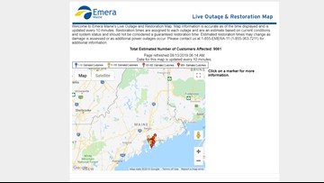 Emera Maine Announced More Than 9 100 Power Outages Tuesday