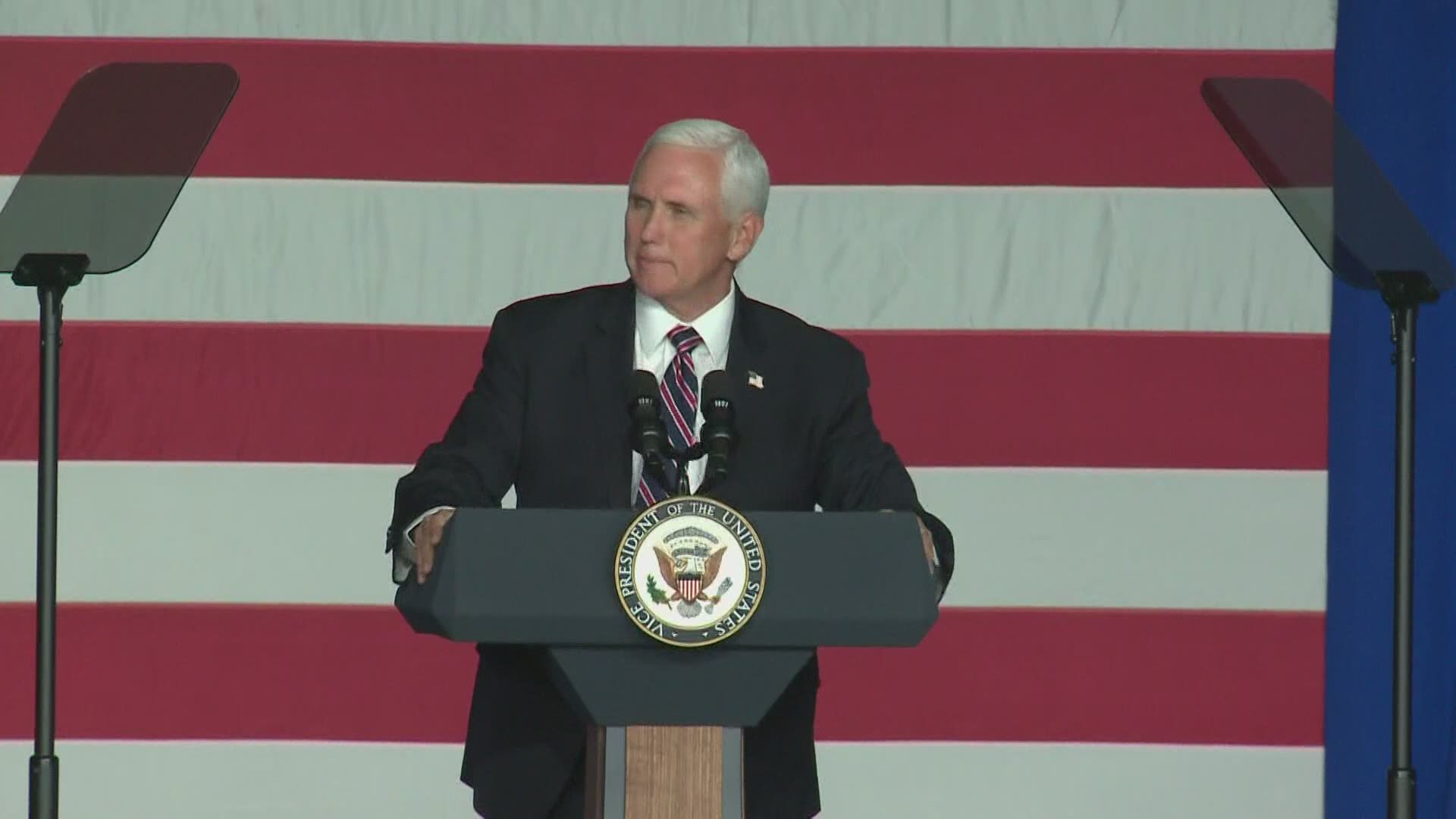 Vice President Mike Pence campaigns in New Hampshire