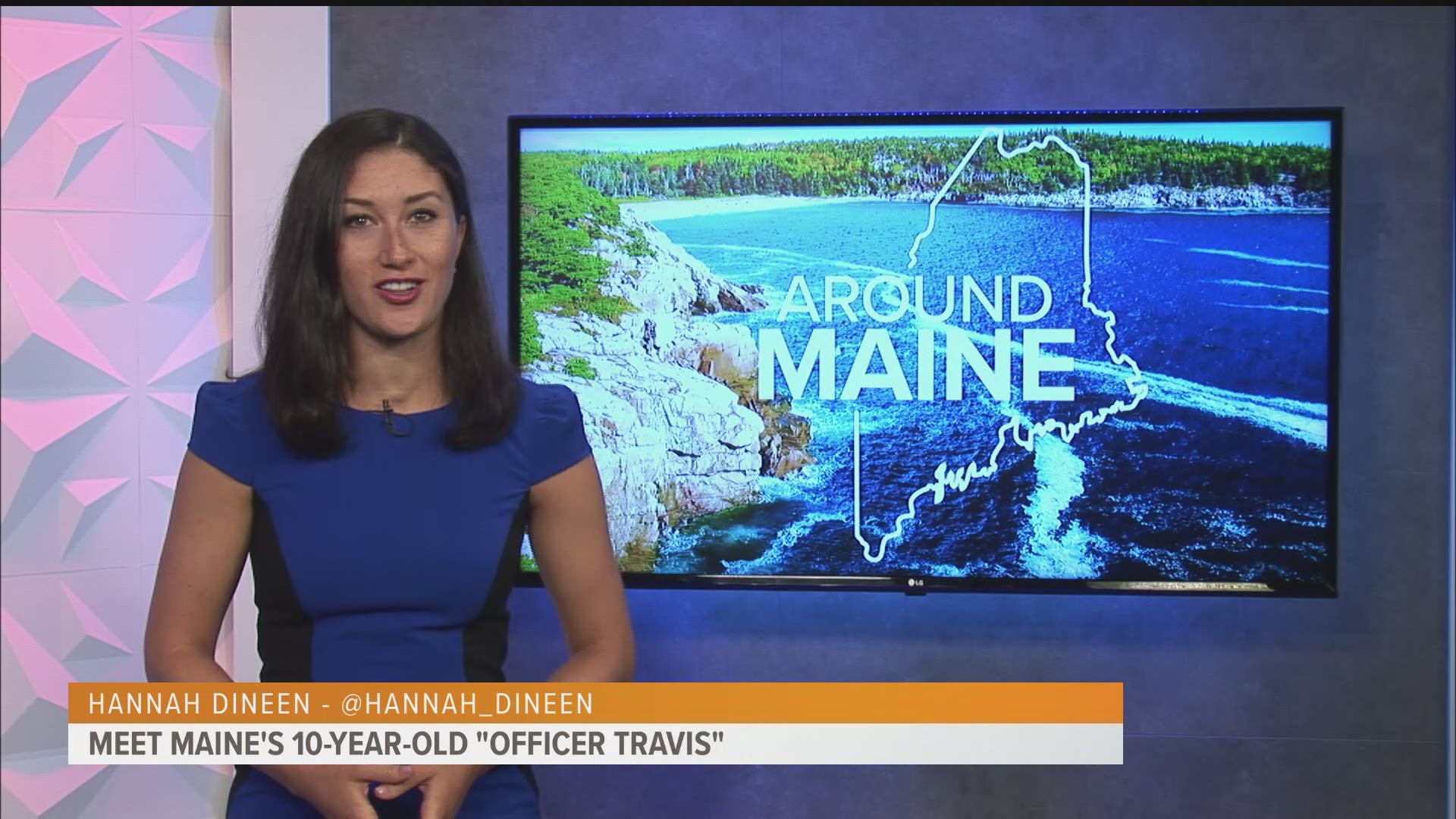 Travis Allen, who goes by Officer Travis, is on a mission to thank law enforcement in Maine