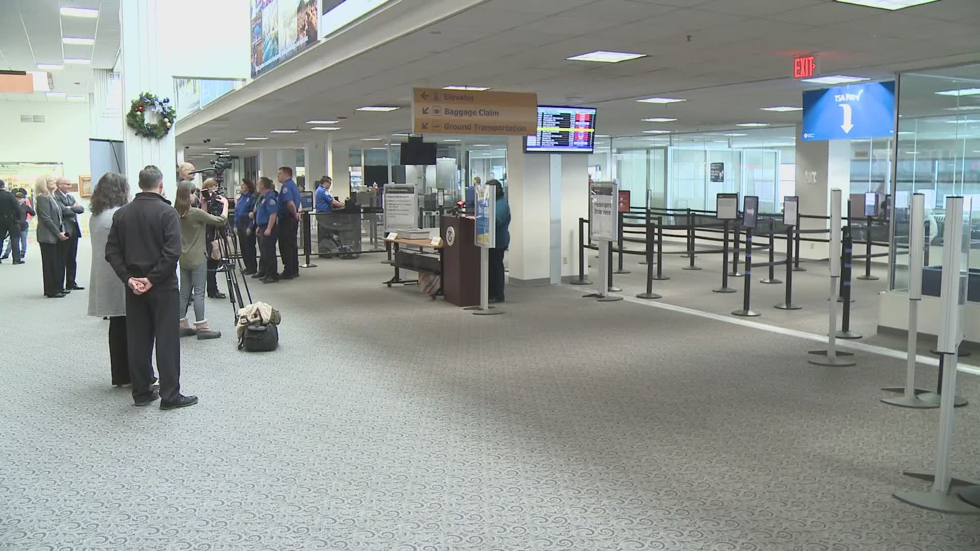 The Bangor International Airport is reporting that the number of people flying last year is down 60 percent.