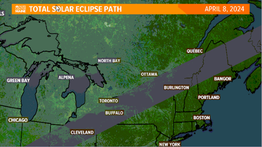 Next total solar eclipse in Maine on April 8, 2024 | newscentermaine.com