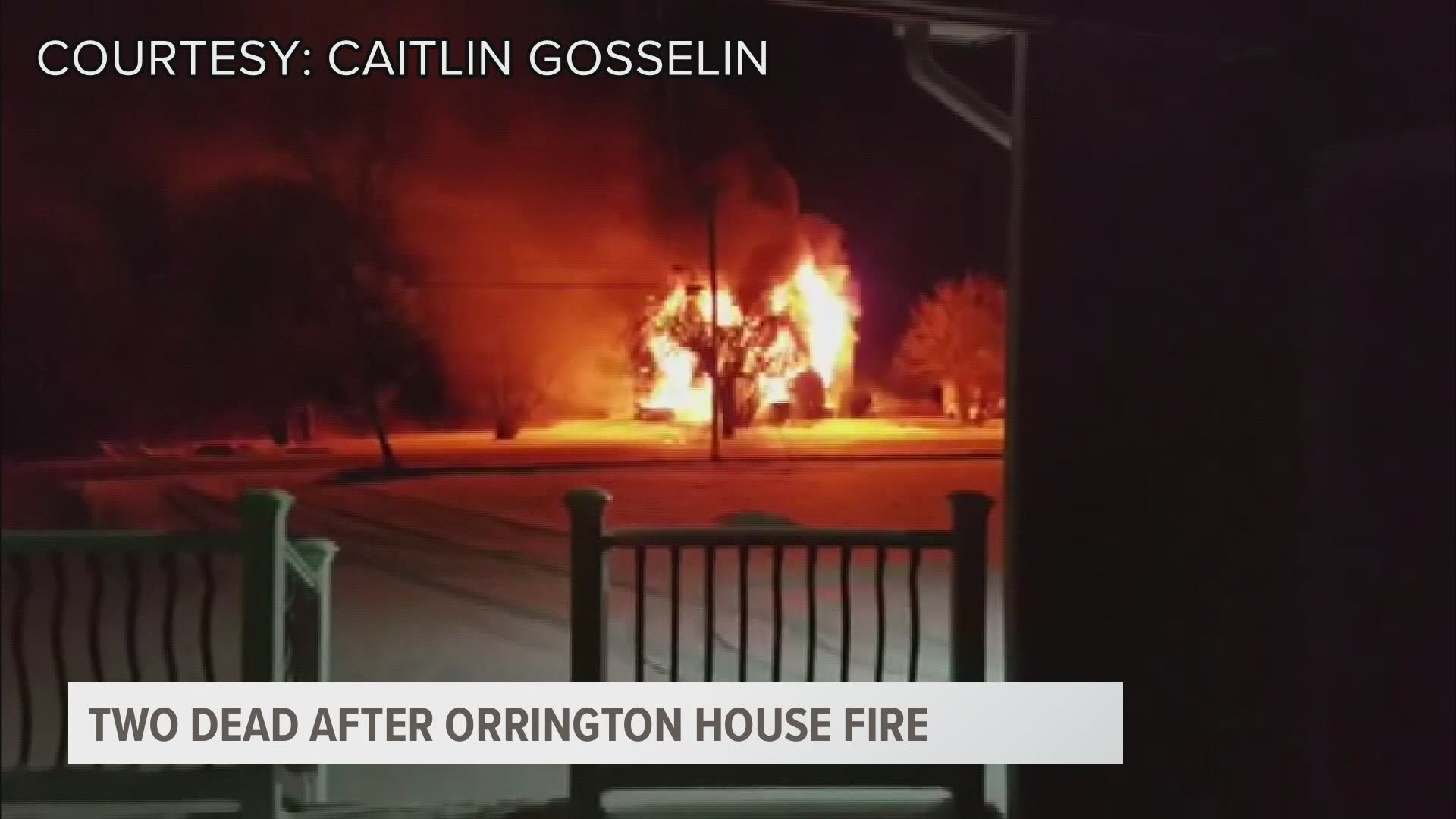 Fatal Orrington fire leaves two dead