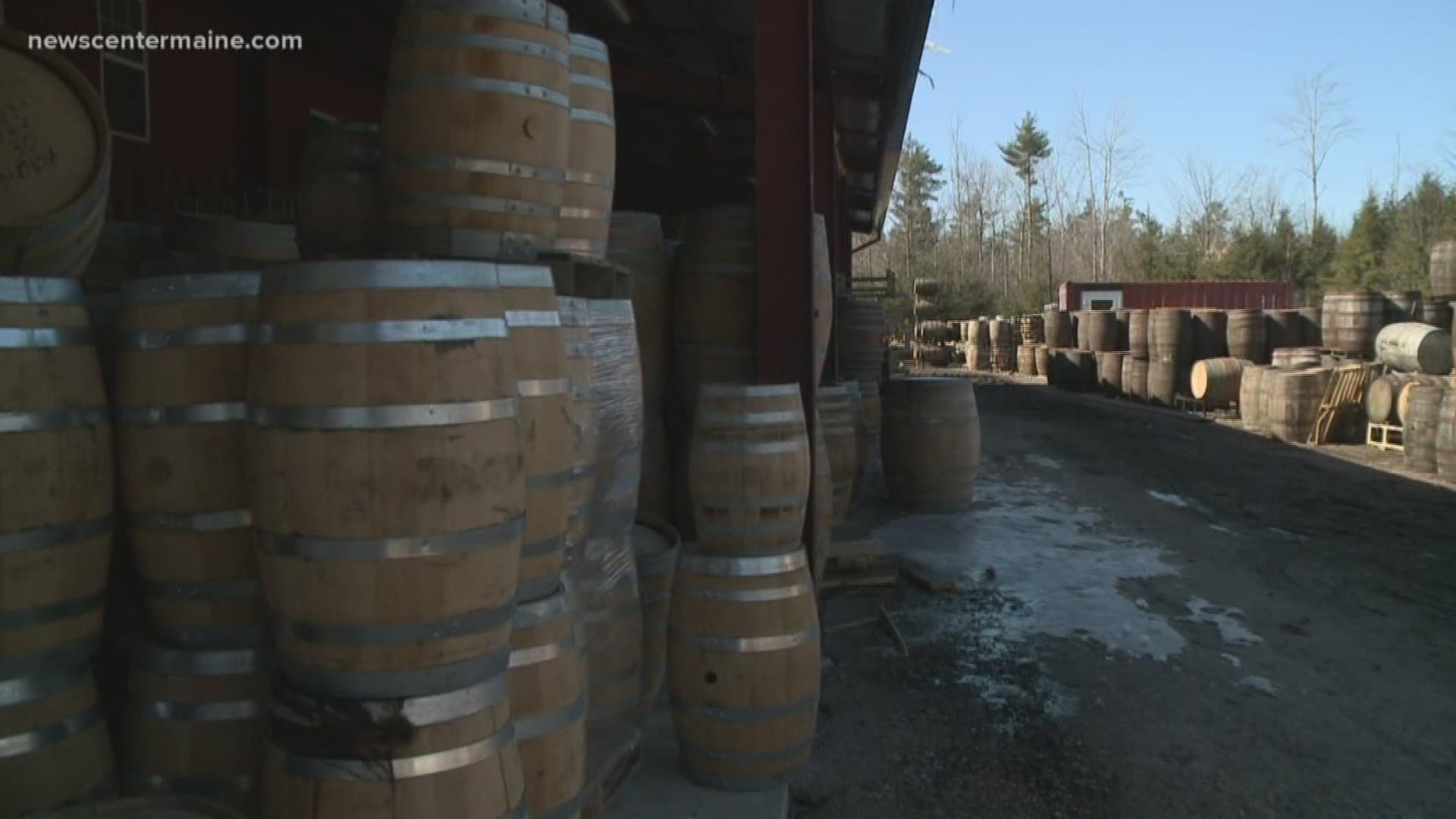 The Buxton based business refurbishes old barrels, selling many of them to Maine's booming beer industry.