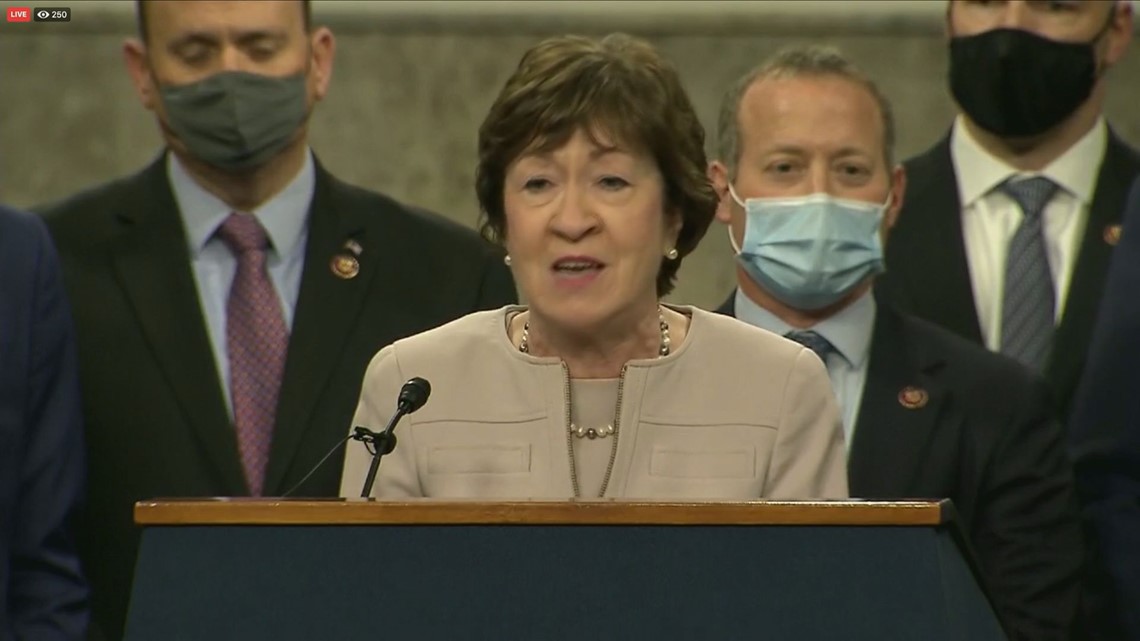 Senator Collins opposes Biden's proposed .9 trillion COVID-19 relief package