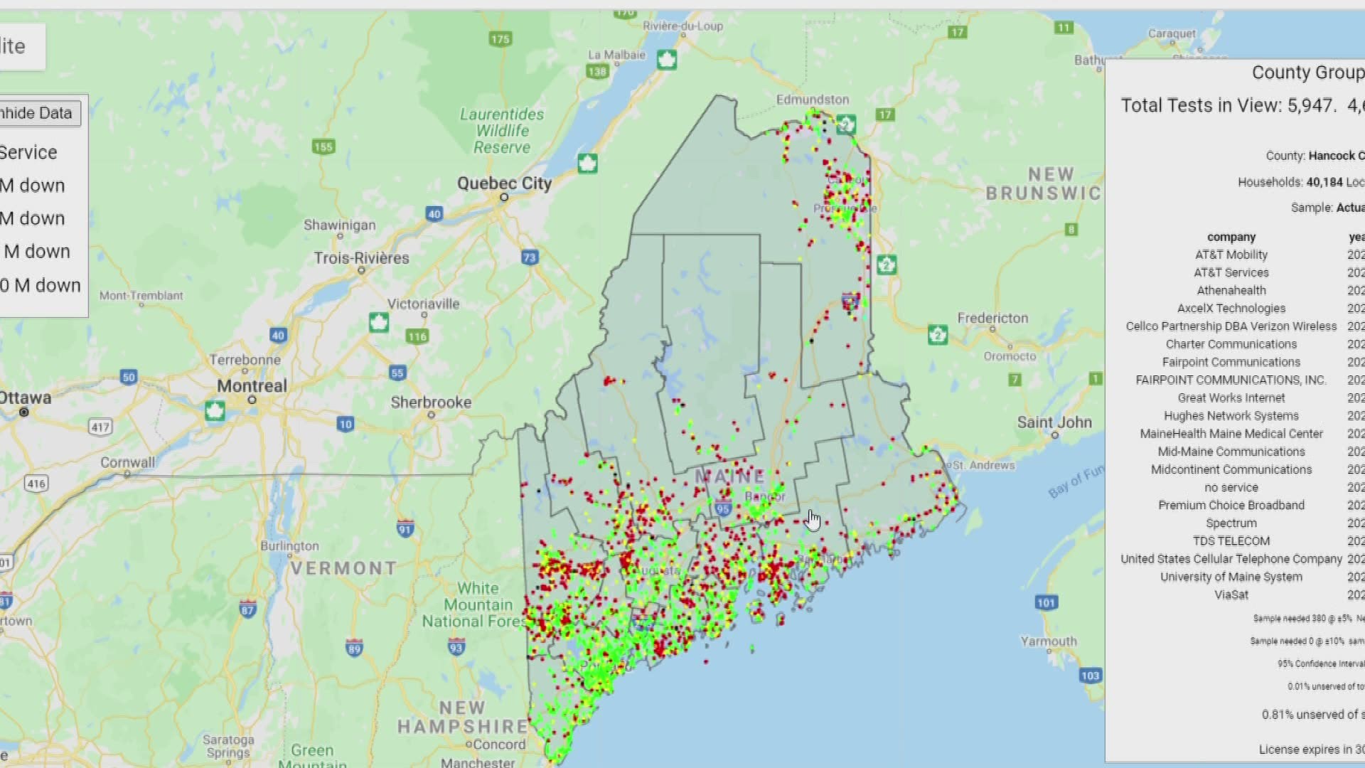 Maine Broadband Coalition rolls out new Speed Test to bring awareness to low broadband access to rural parts of Maine.