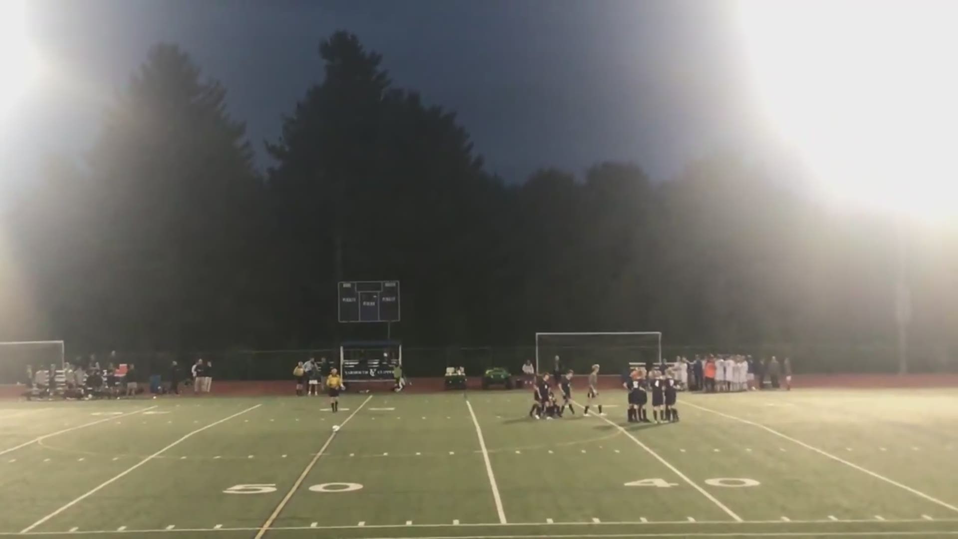 A wheelchair bound Yarmouth soccer player scored an unorthodox goal all while being cheered by his competitors