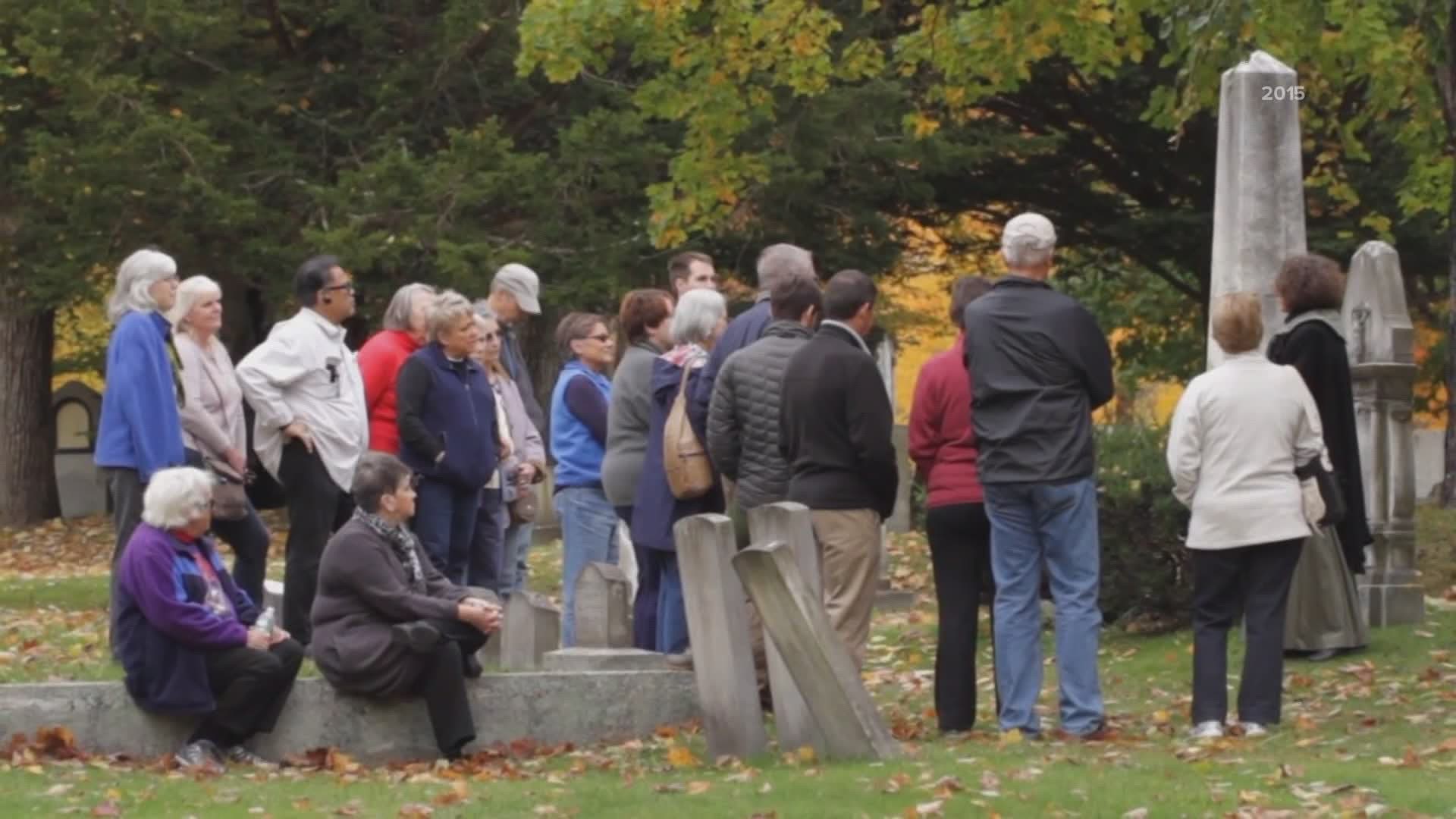 Cemeteries in Maine hold a lot of history; this time of year, that history comes to life through actor portrayals. Now you can watch from home.