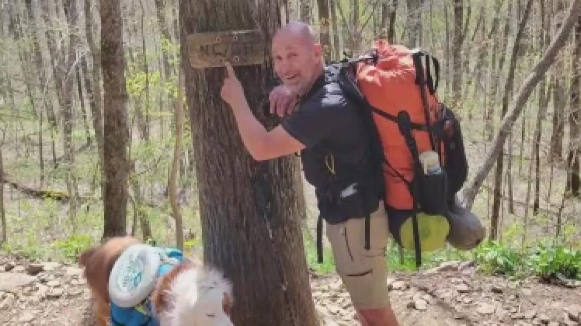 Guy Pilote set out on the Appalachian Trail alone in April, and has since traveled more than 1,500 miles on his journey so far.
