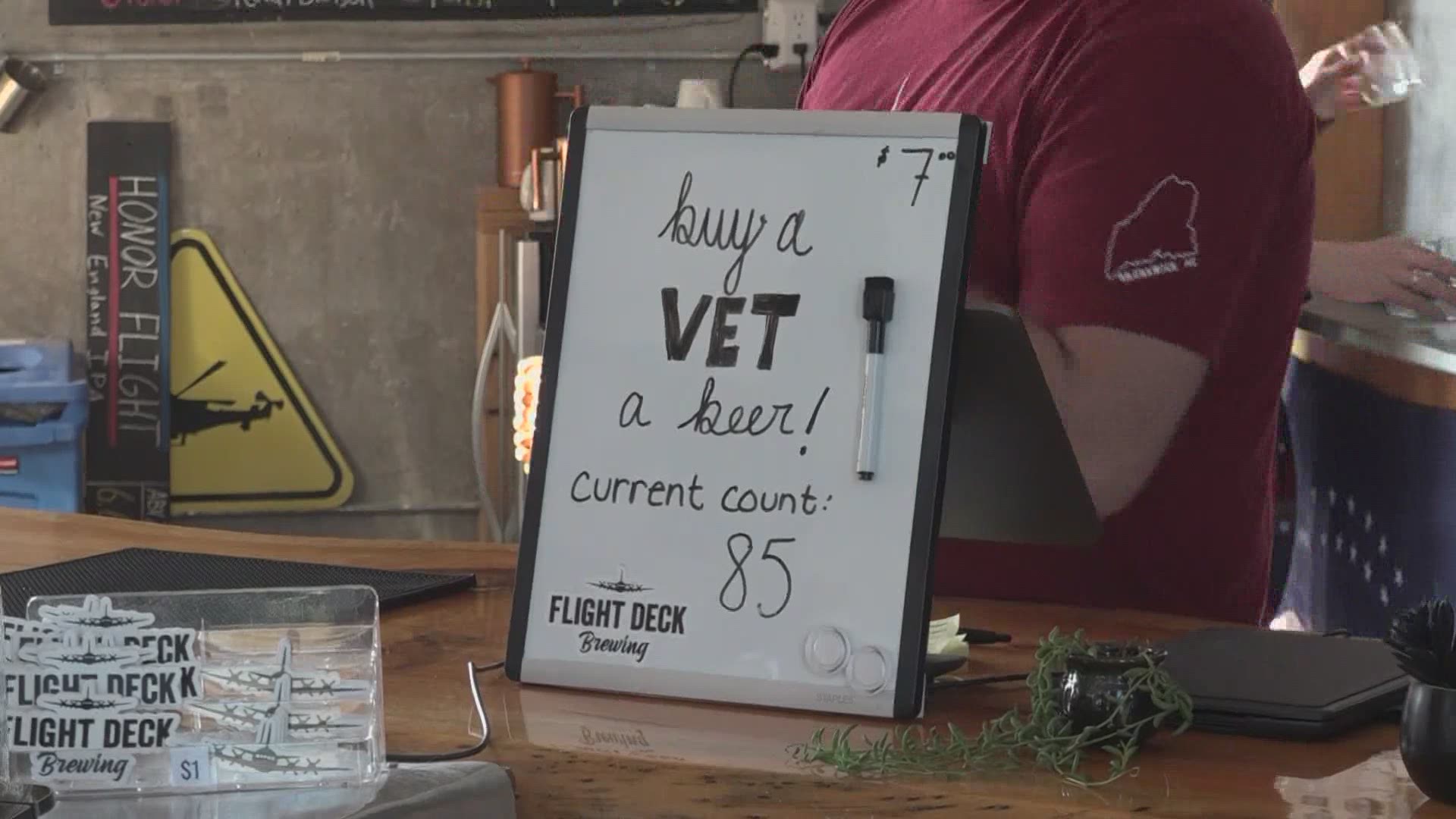 A brewery in Brunswick is offering a special way to celebrate all those who've served our country.