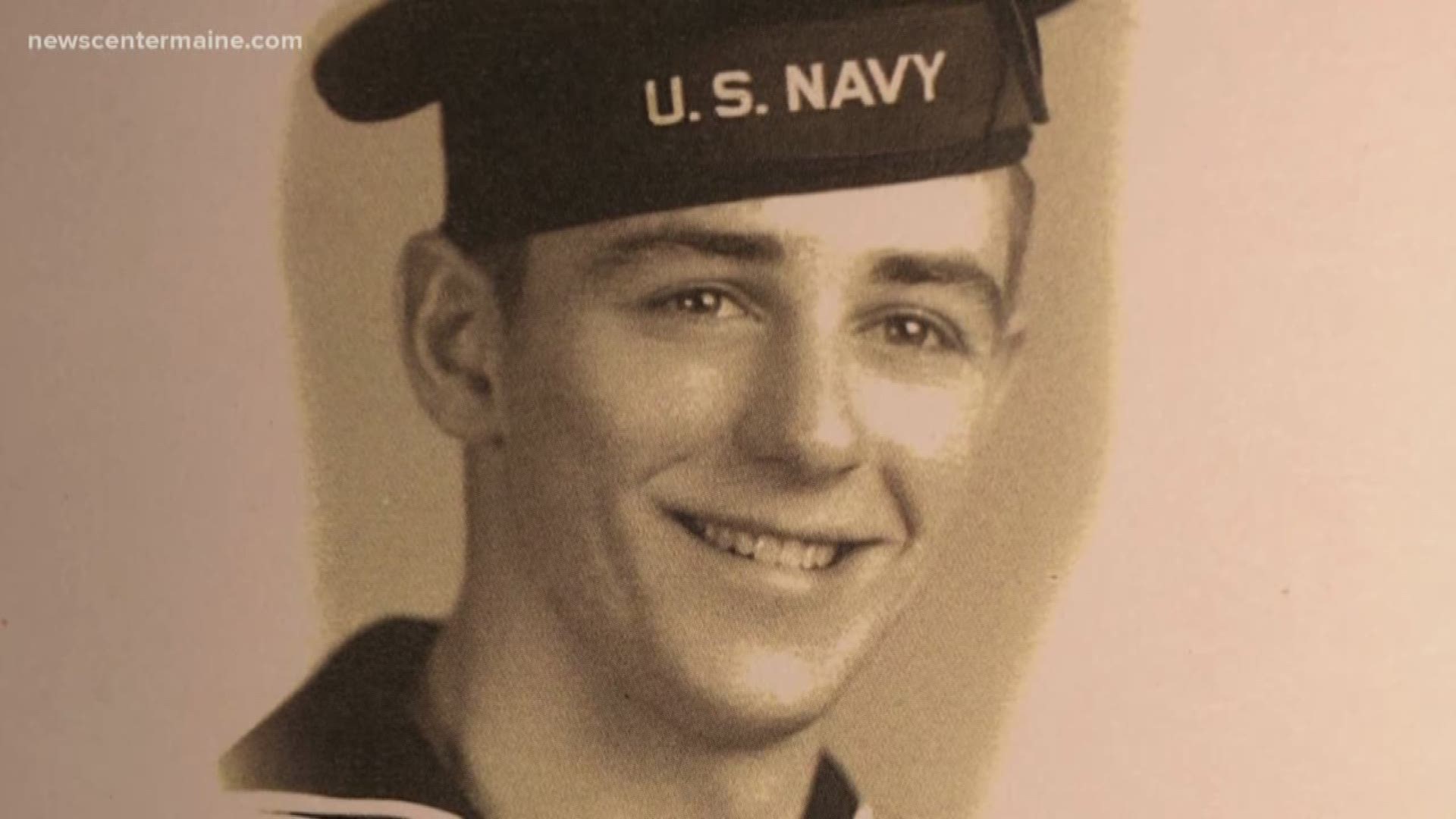 Del Gendron of Lewiston joined the Navy at 18 years old during World War II.