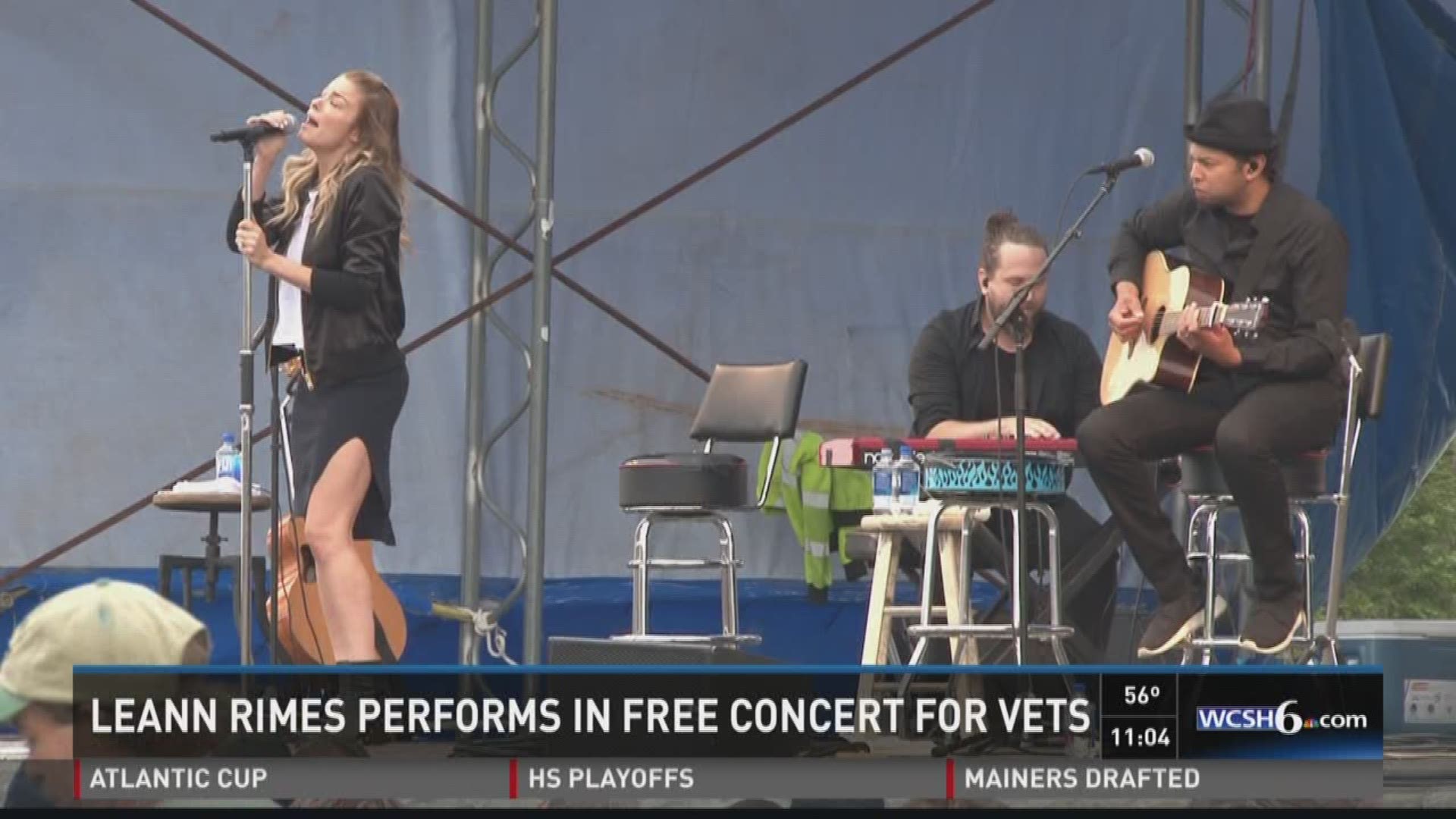 LeAnn Rimes performs in free concert for vets